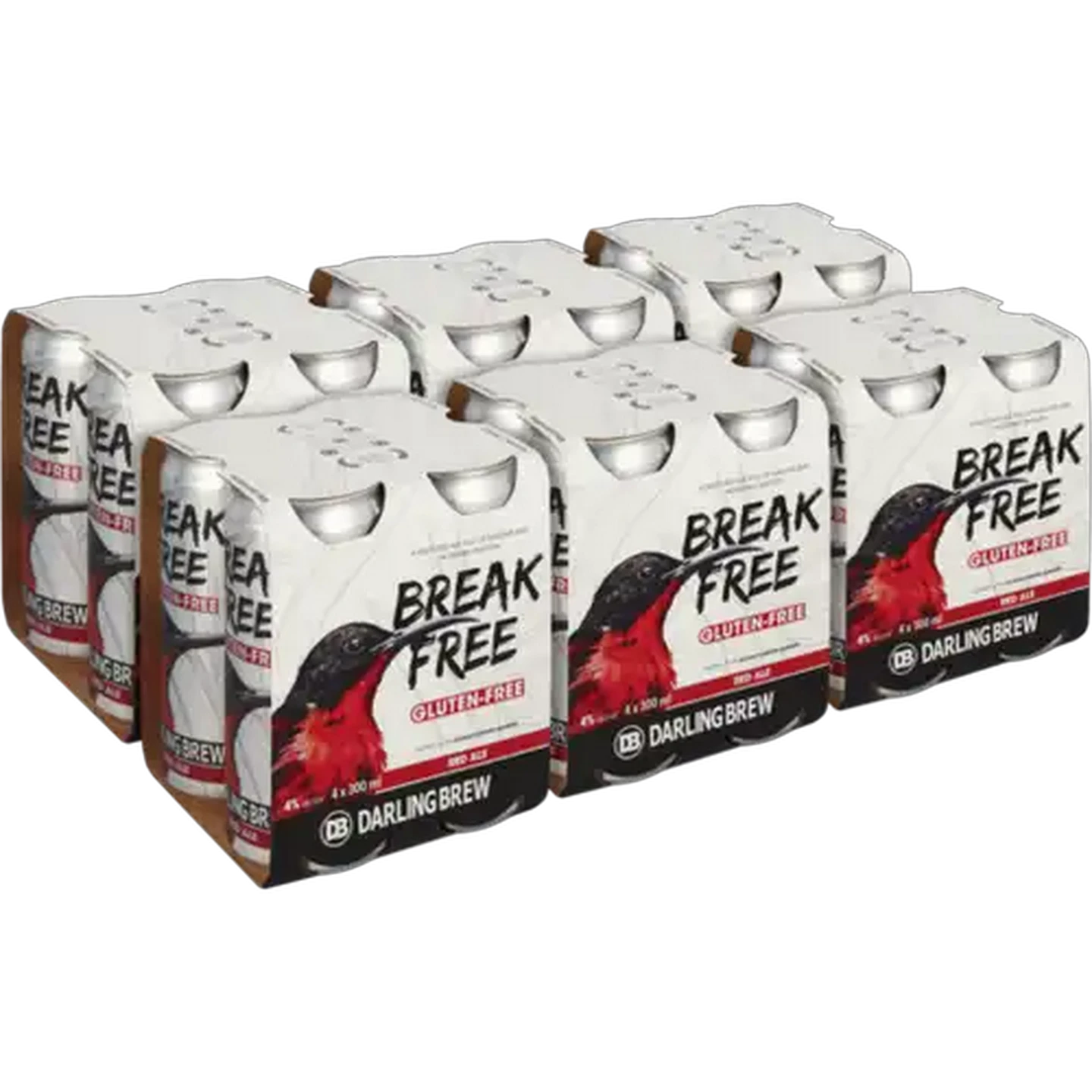 Image of Darling Brew Break Free Gluten-Free Red Ale Beer Cans 24 x 300ml