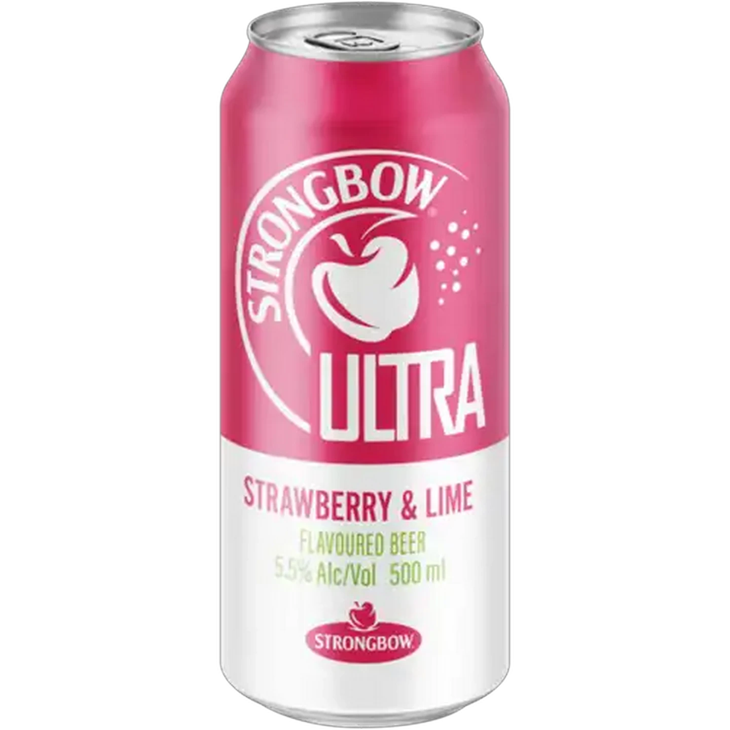 Image of Strongbow Ultra Strawberry & Lime Flavoured Beer Can 500ml