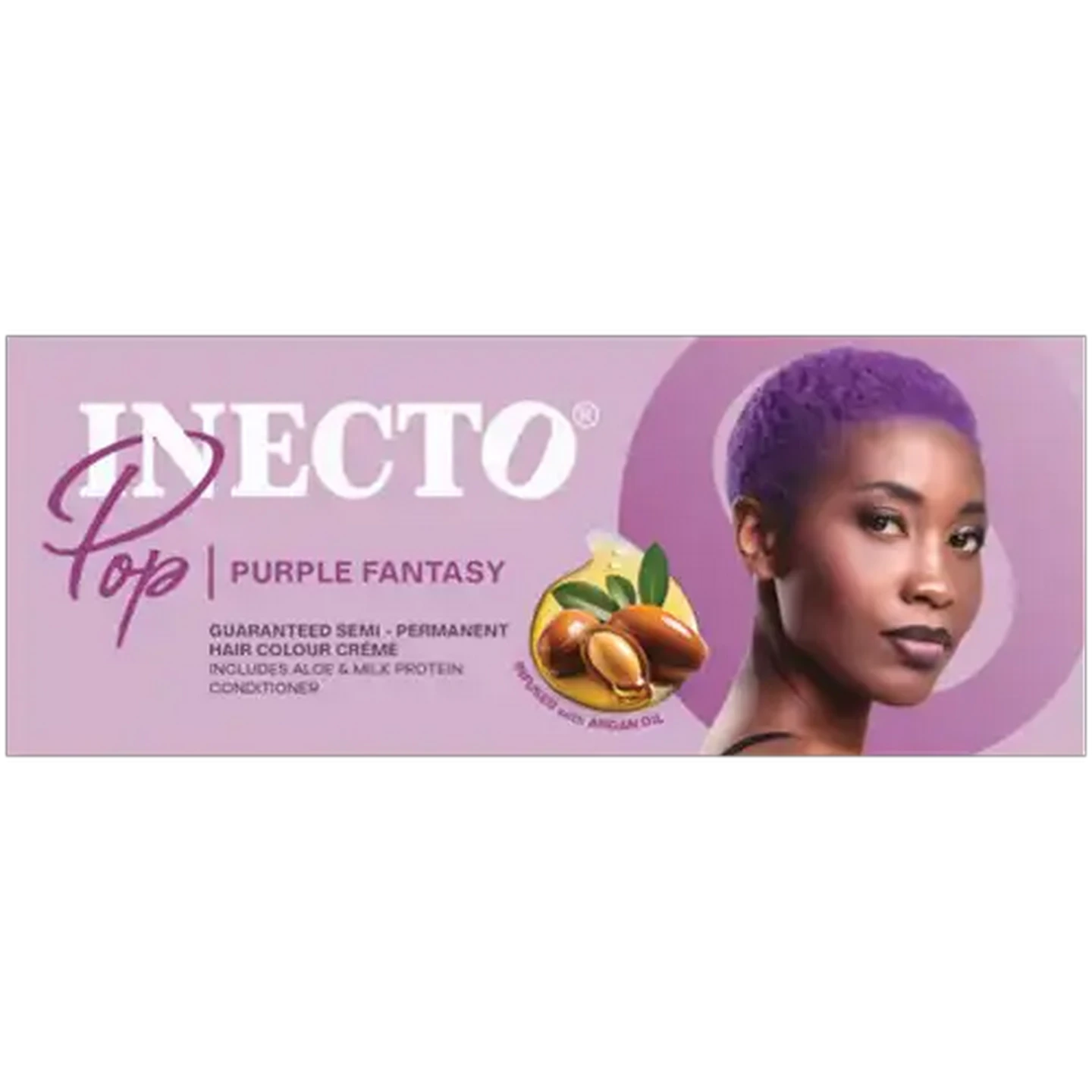 Image of Inecto Pop Purple Fantasy Semi-Permanent Hair Colour Crème