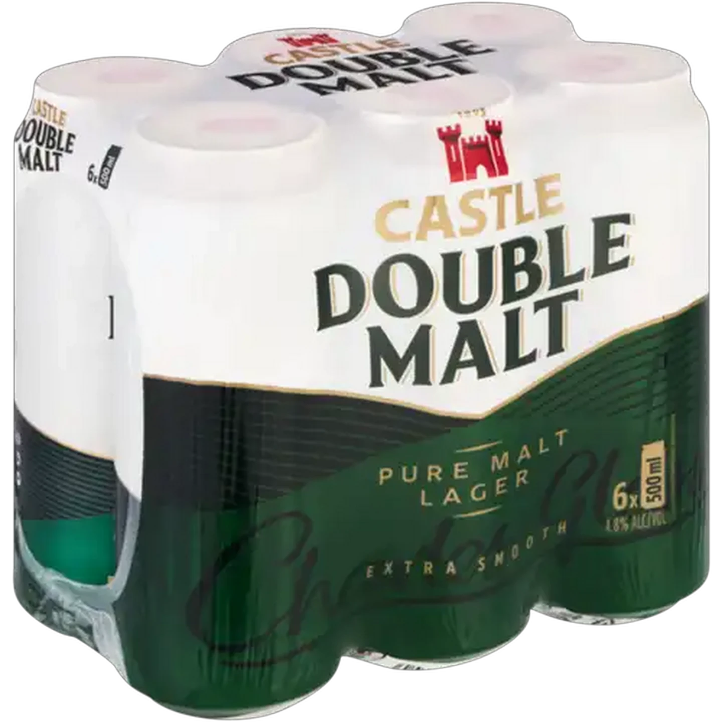 Image of Castle Double Malt Pure Malt Lager Cans 6 x 500ml