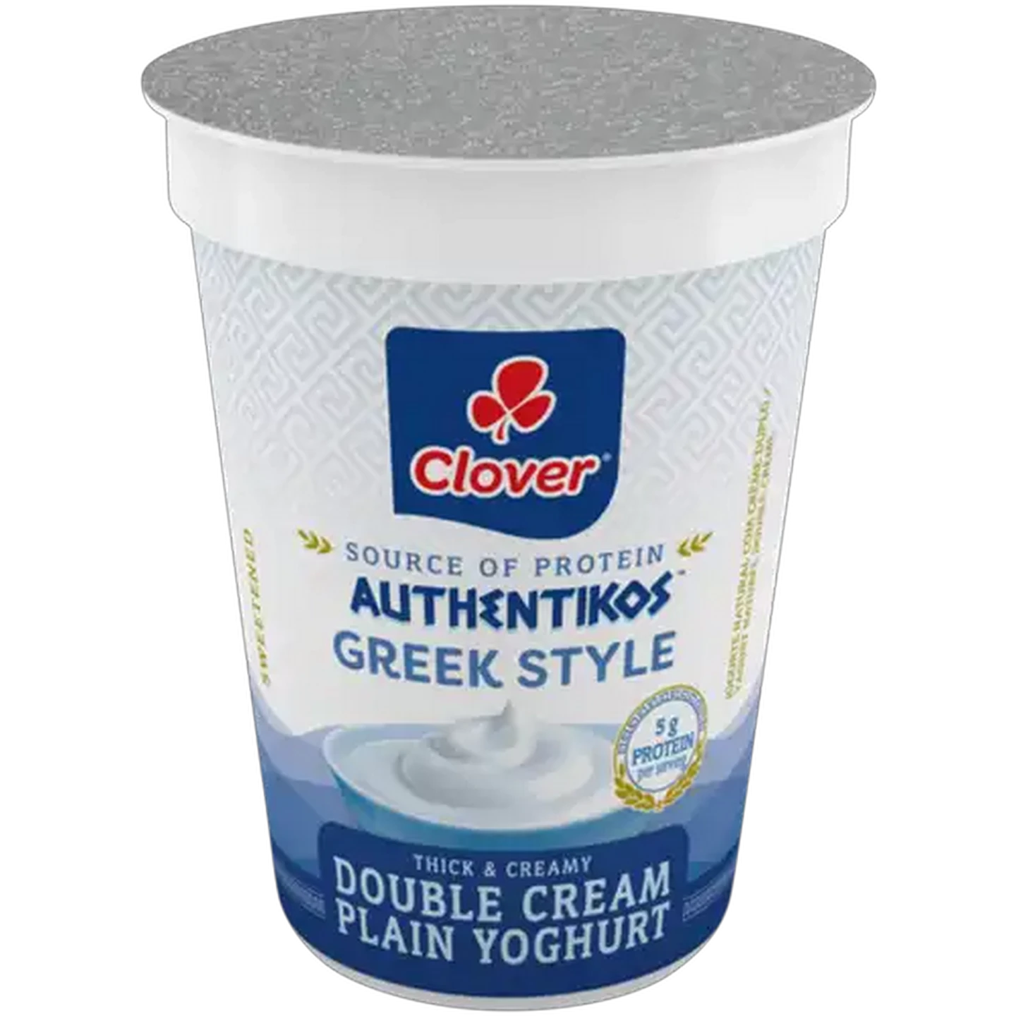 Image of Clover Authentikos Plain Greek Style Double Cream Yoghurt 150g