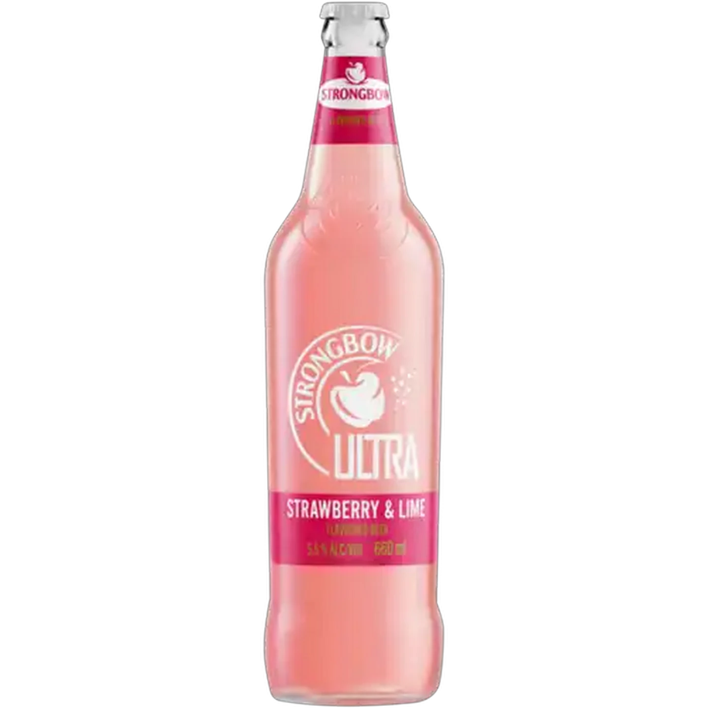 Image of Strongbow Ultra Strawberry & Lime Flavoured Beer Bottle 660ml