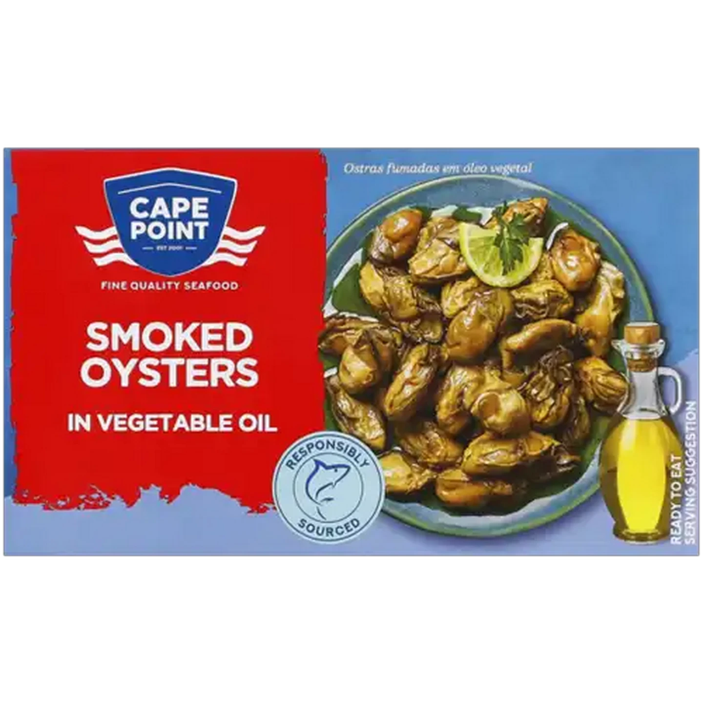 Image of Cape Point Smoked Oysters in Vegetable Oil 85g