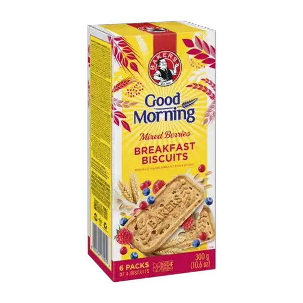 Bakers Good Morning Mixed Berries Flavoured Breakfast Biscuits 300g