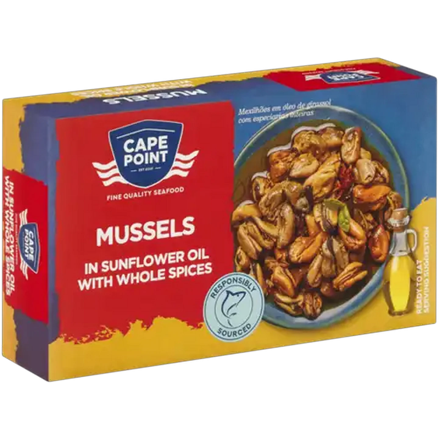 Image of Cape Point Mussels in Sunflower Oil with Whole Spices 85g
