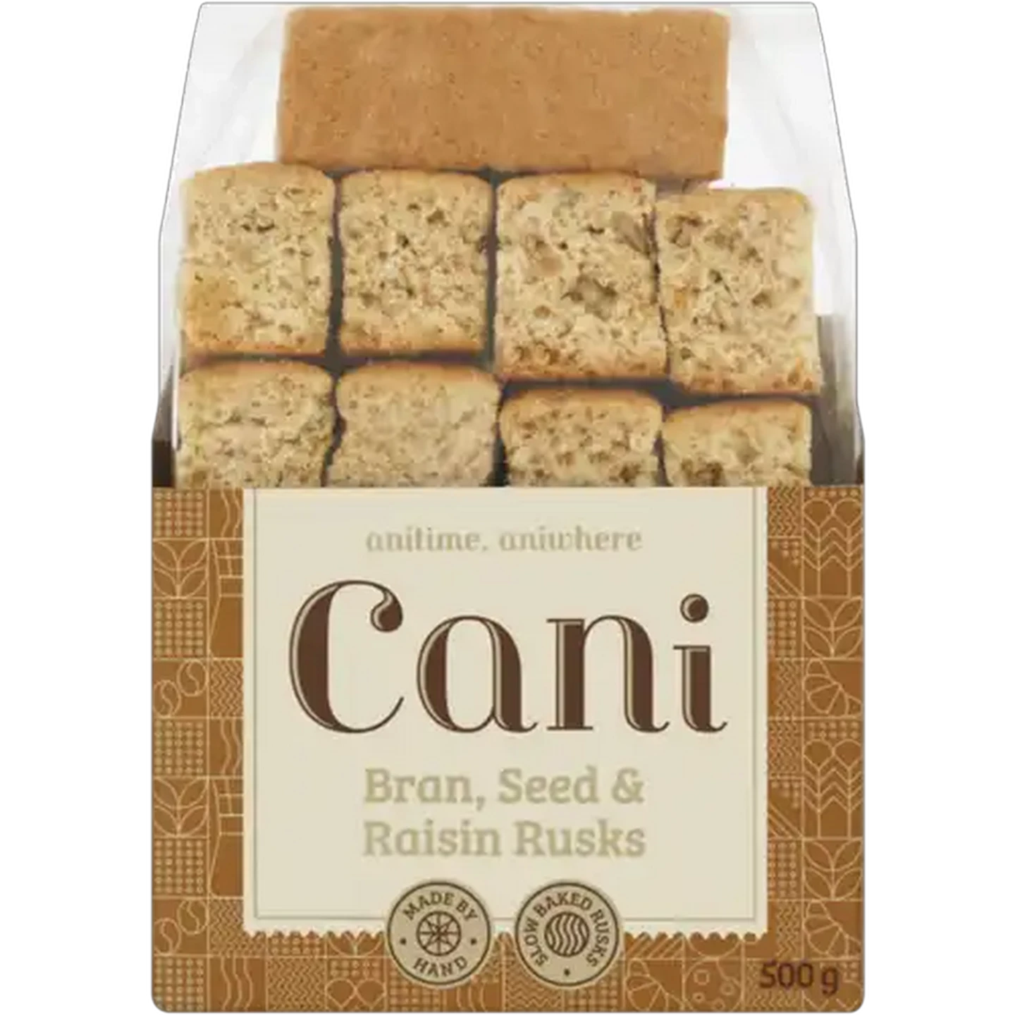Image of Cani Bran, Seed & Raisin Rusks 500g