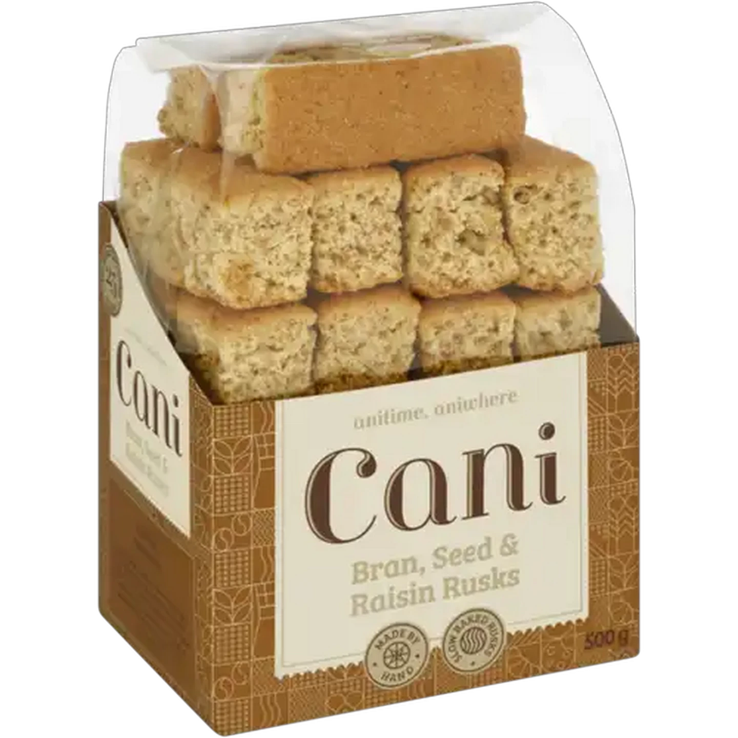 Image of Cani Bran, Seed & Raisin Rusks 500g
