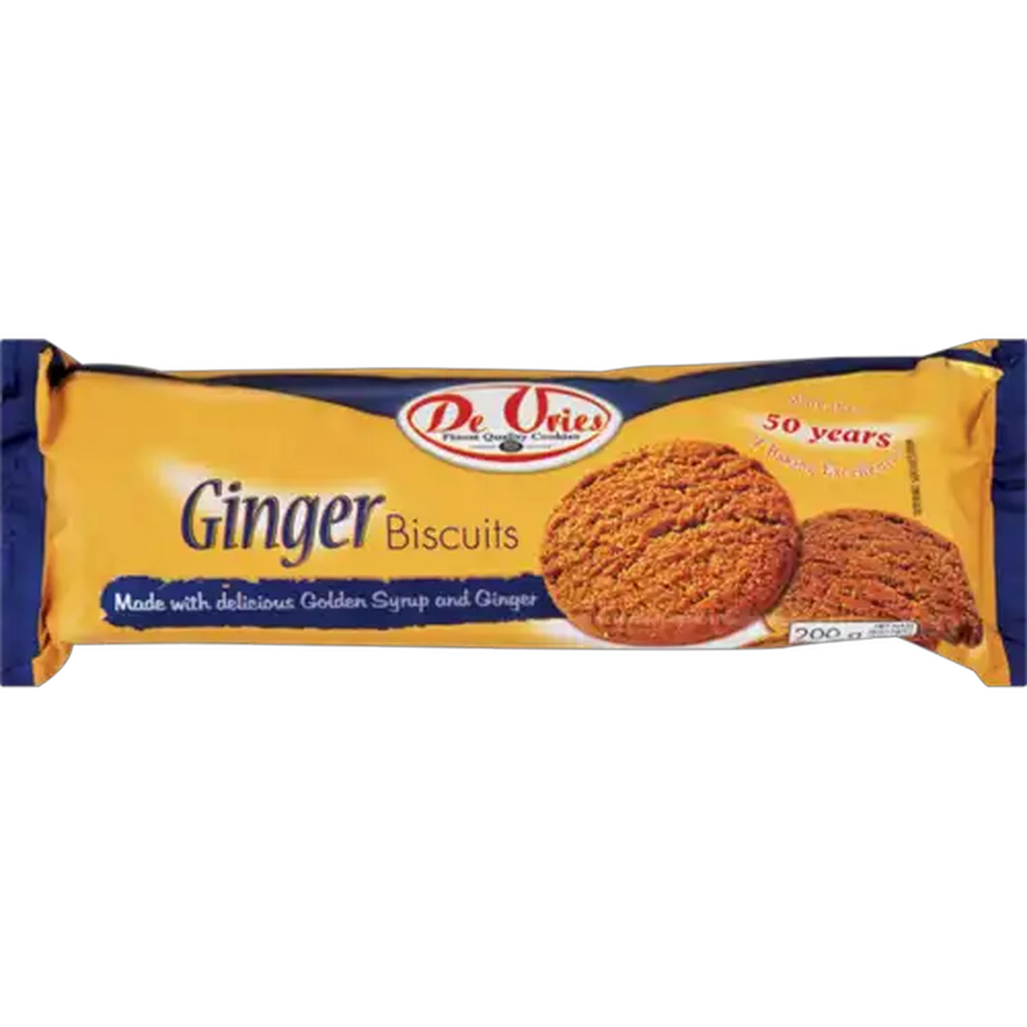 Image of De Vries Ginger Biscuits 200g