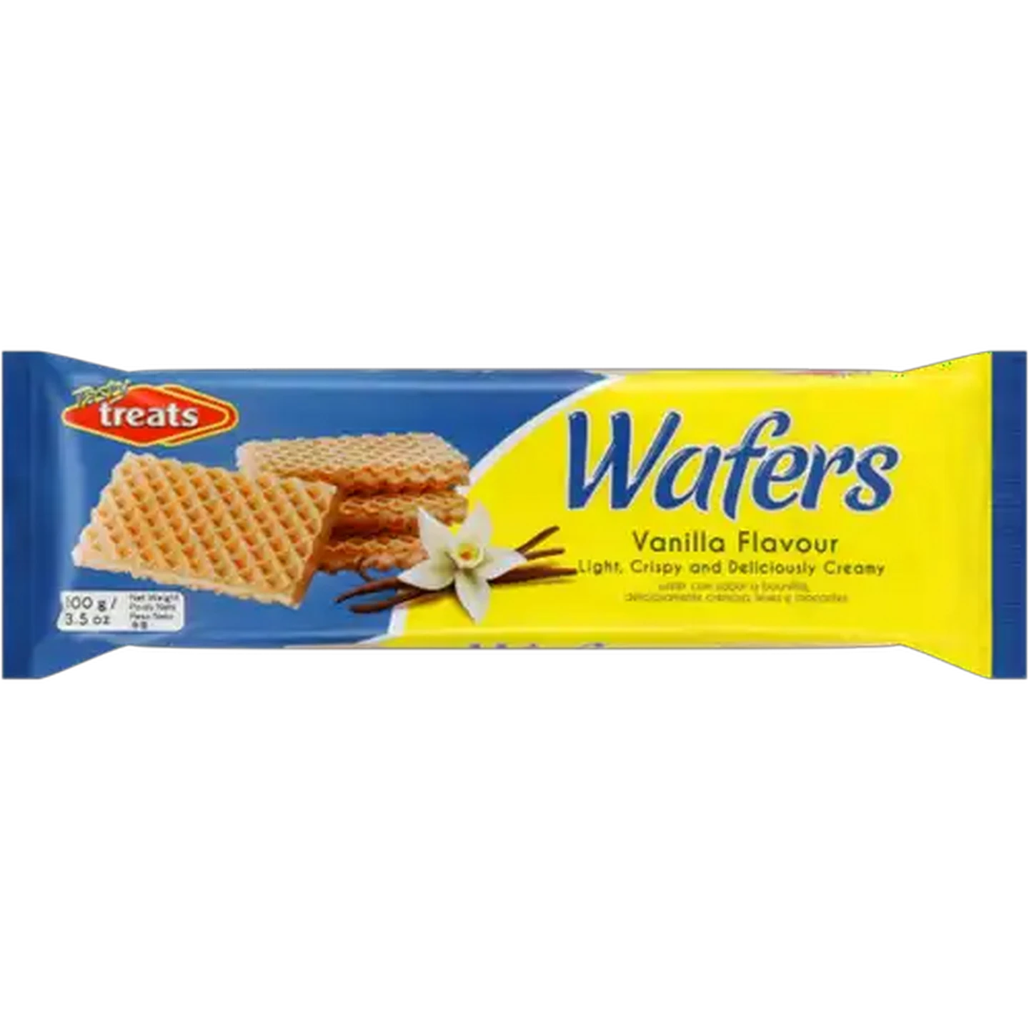 Image of Tasty Treats Vanilla Flavour Wafers 100g