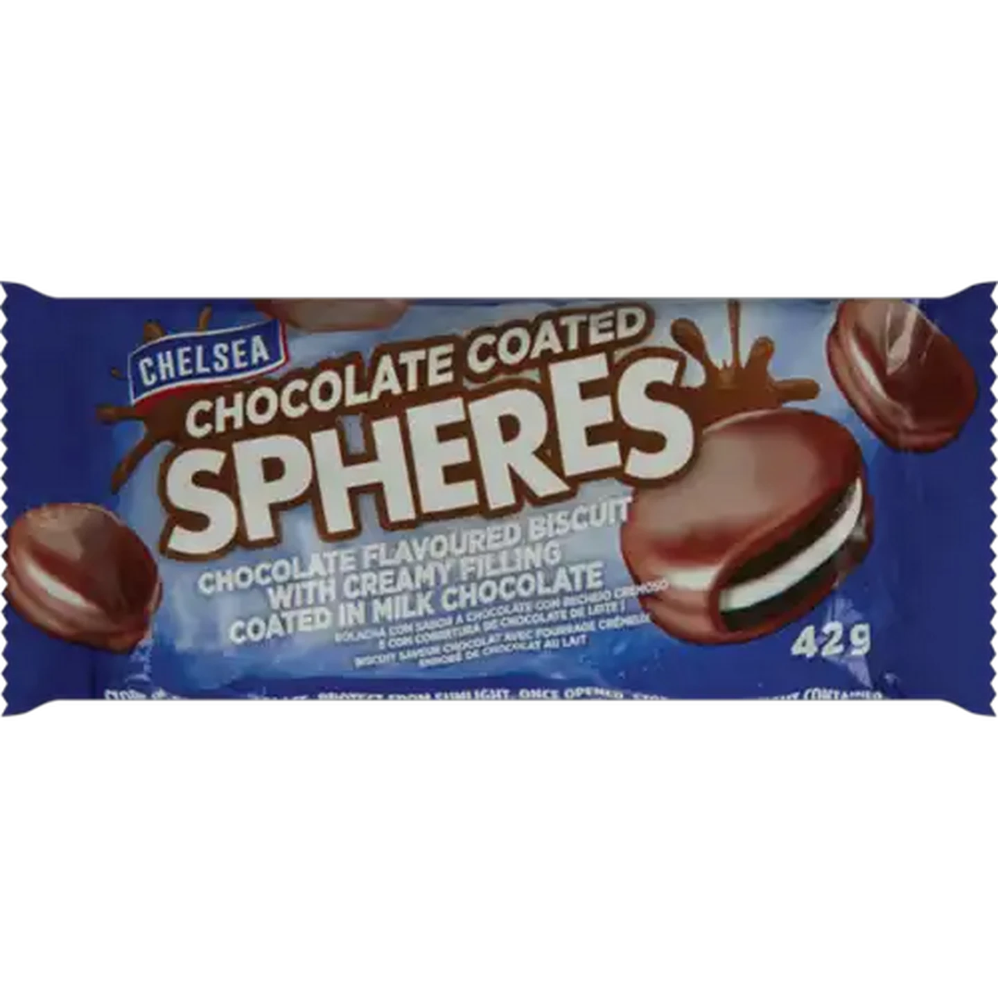 Image of Chelsea Spheres Chocolate Coated Biscuits 42g