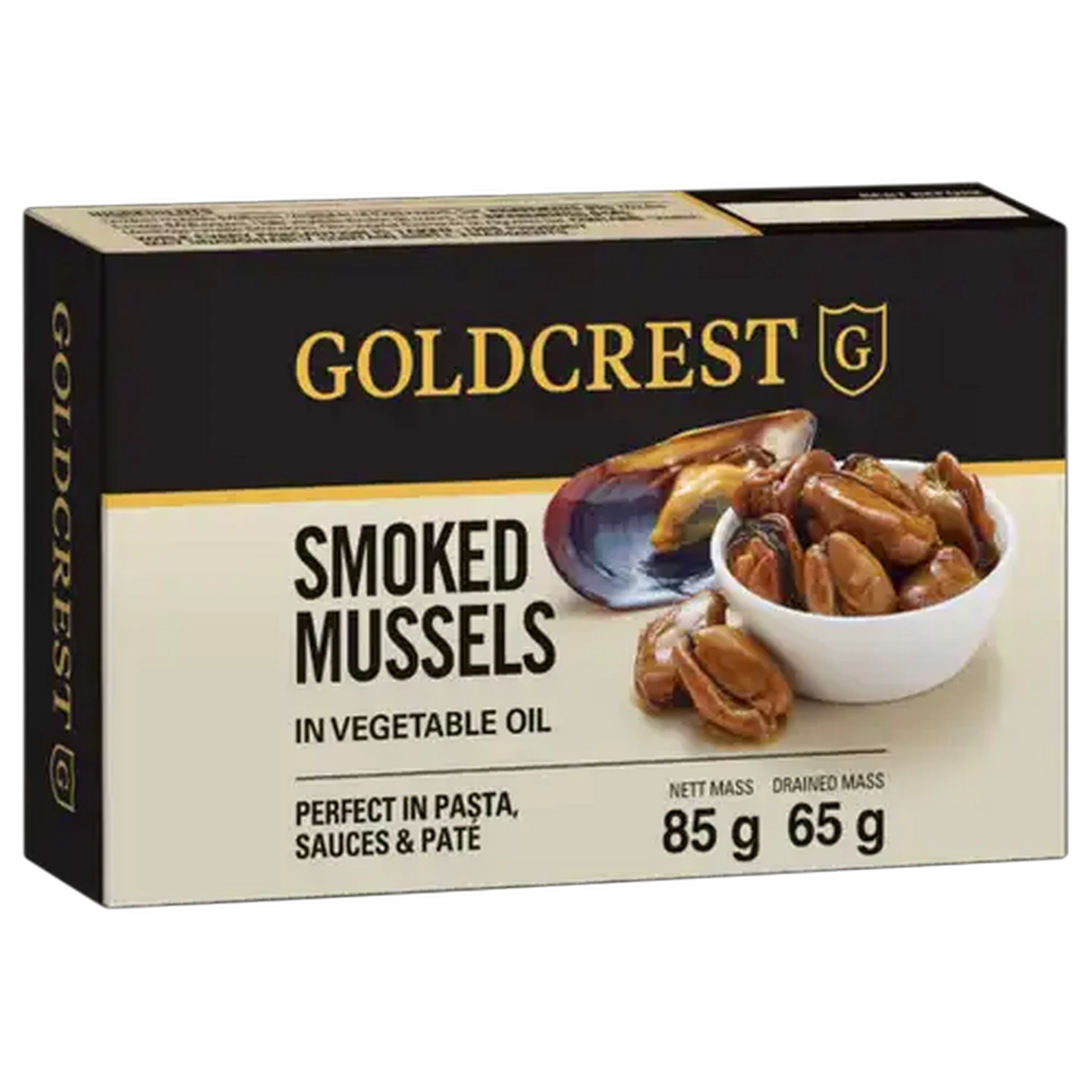 Image of Goldcrest Smoked Mussels In Vegetable Oil 85g