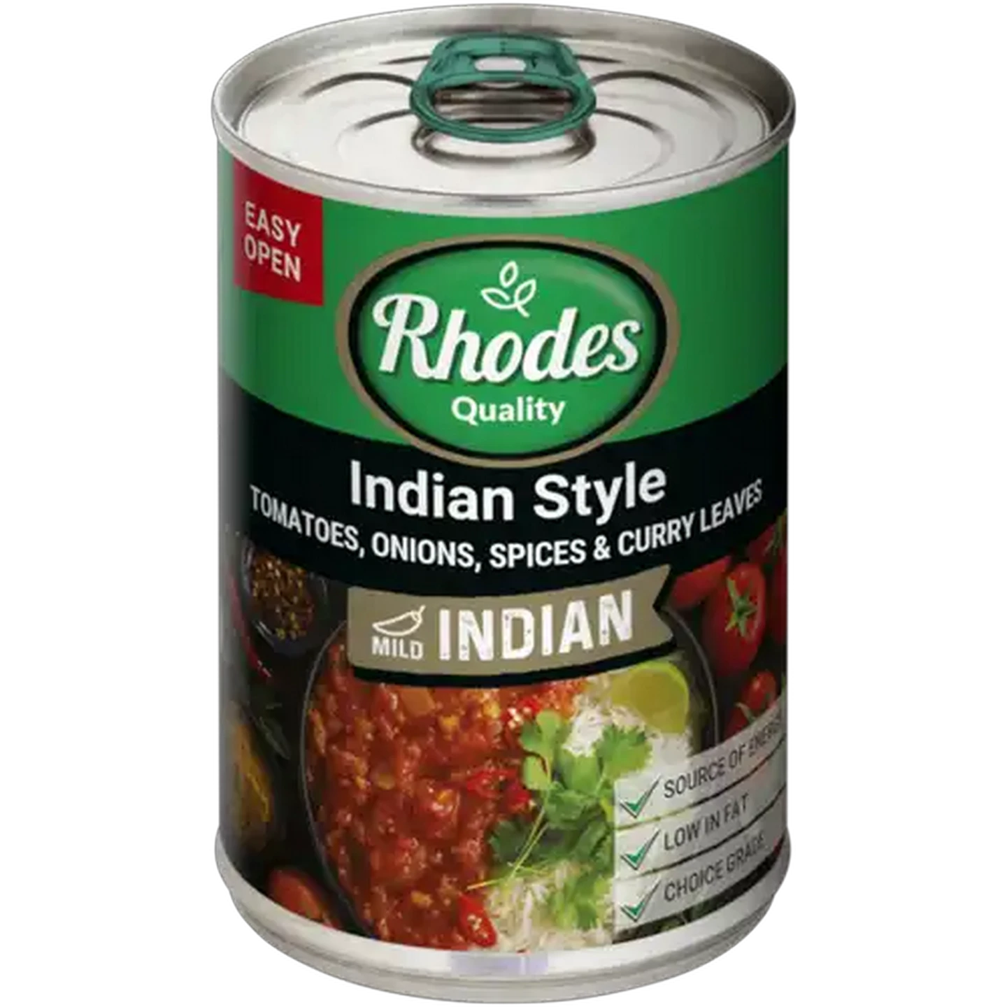 Image of Rhodes Quality Mild Indian Style Tomatoes 410g