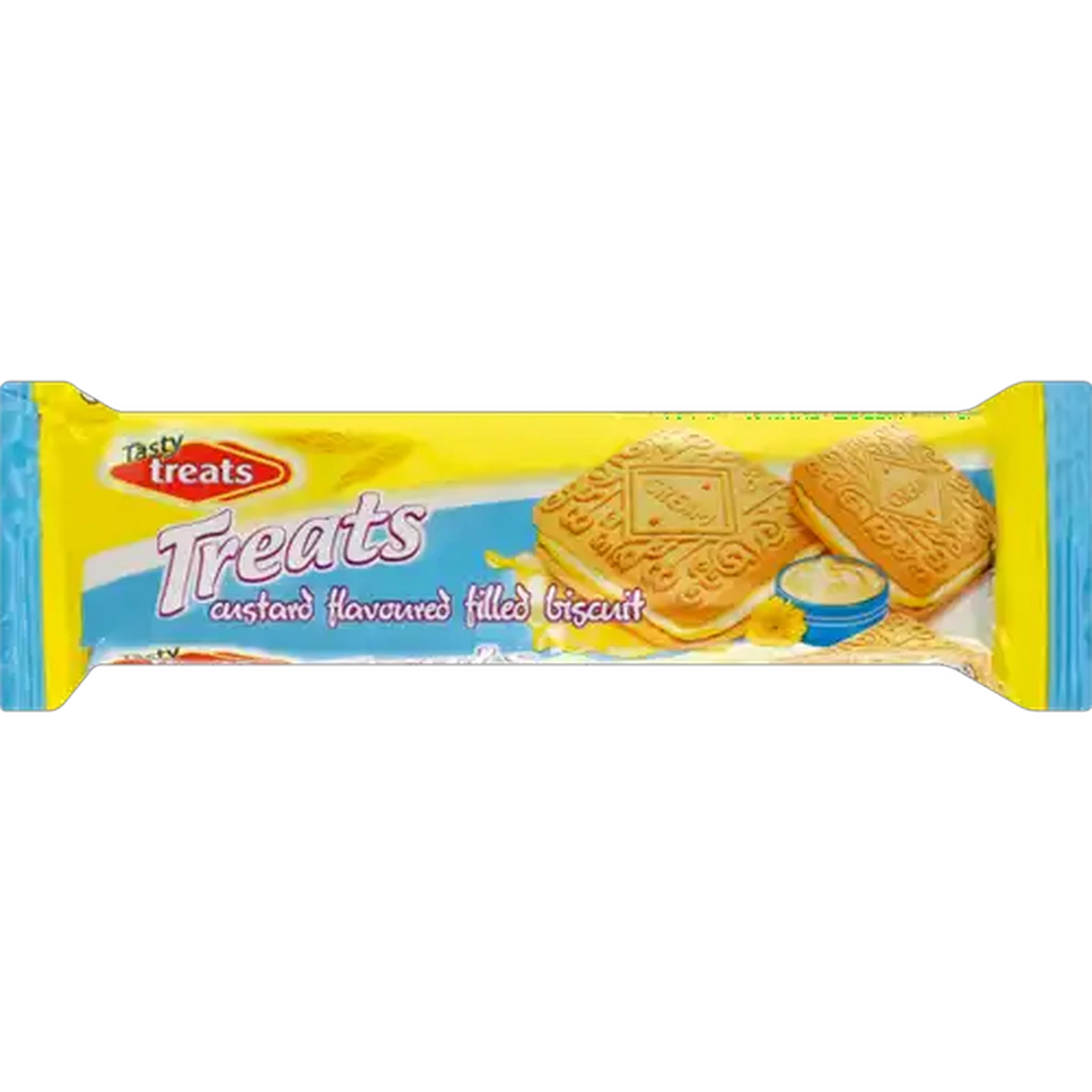 Image of Tasty Treats Custard Filled Biscuits 80g