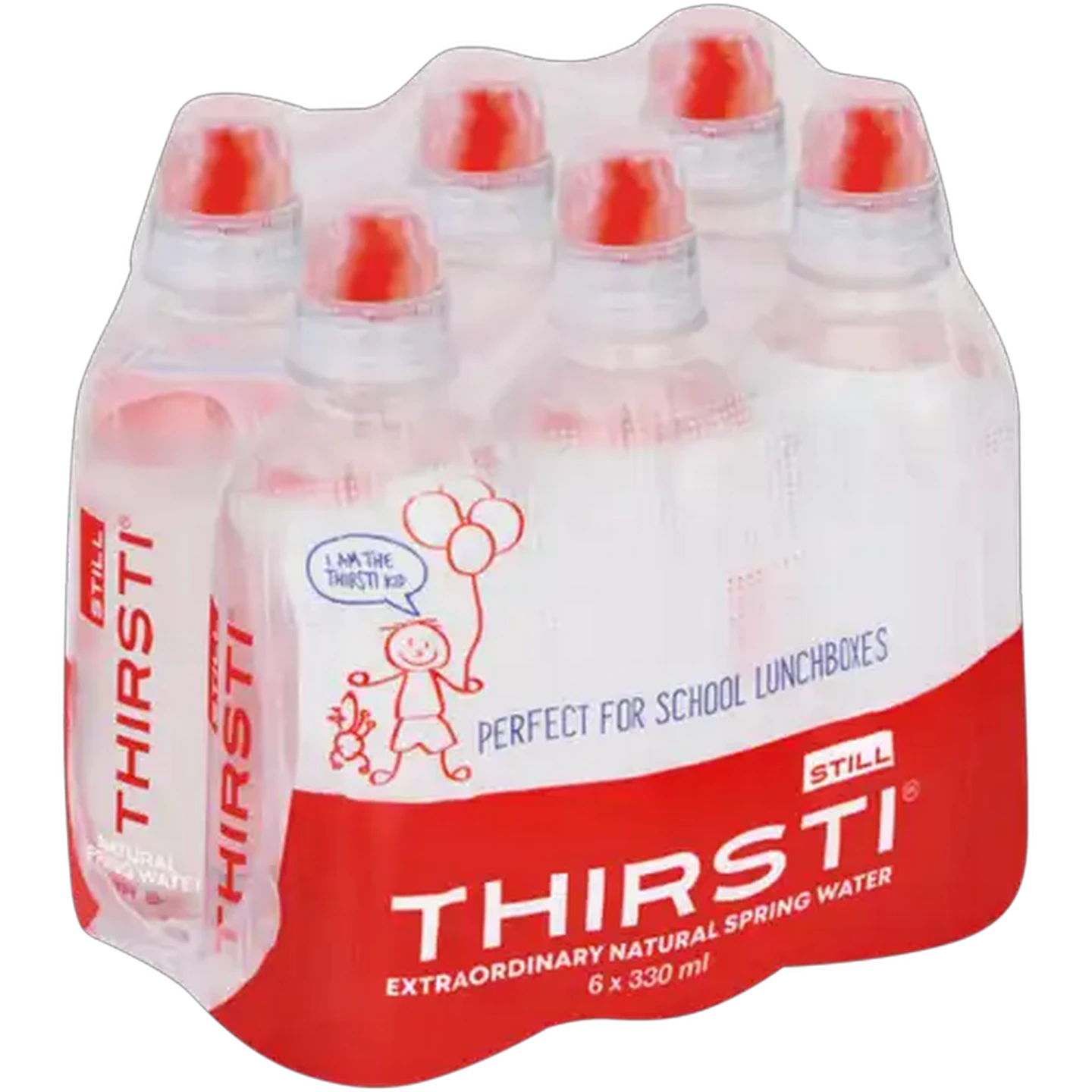 Image of Thirsti Still Natural Spring Water 6 x 330ml