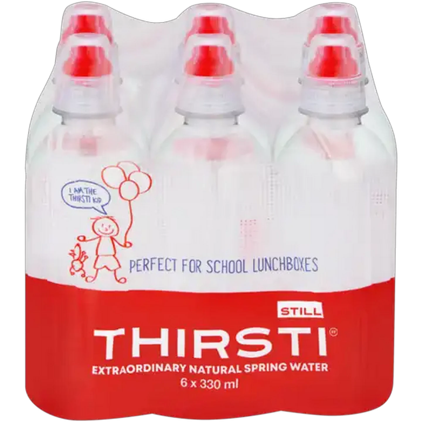 Image of Thirsti Still Natural Spring Water 6 x 330ml