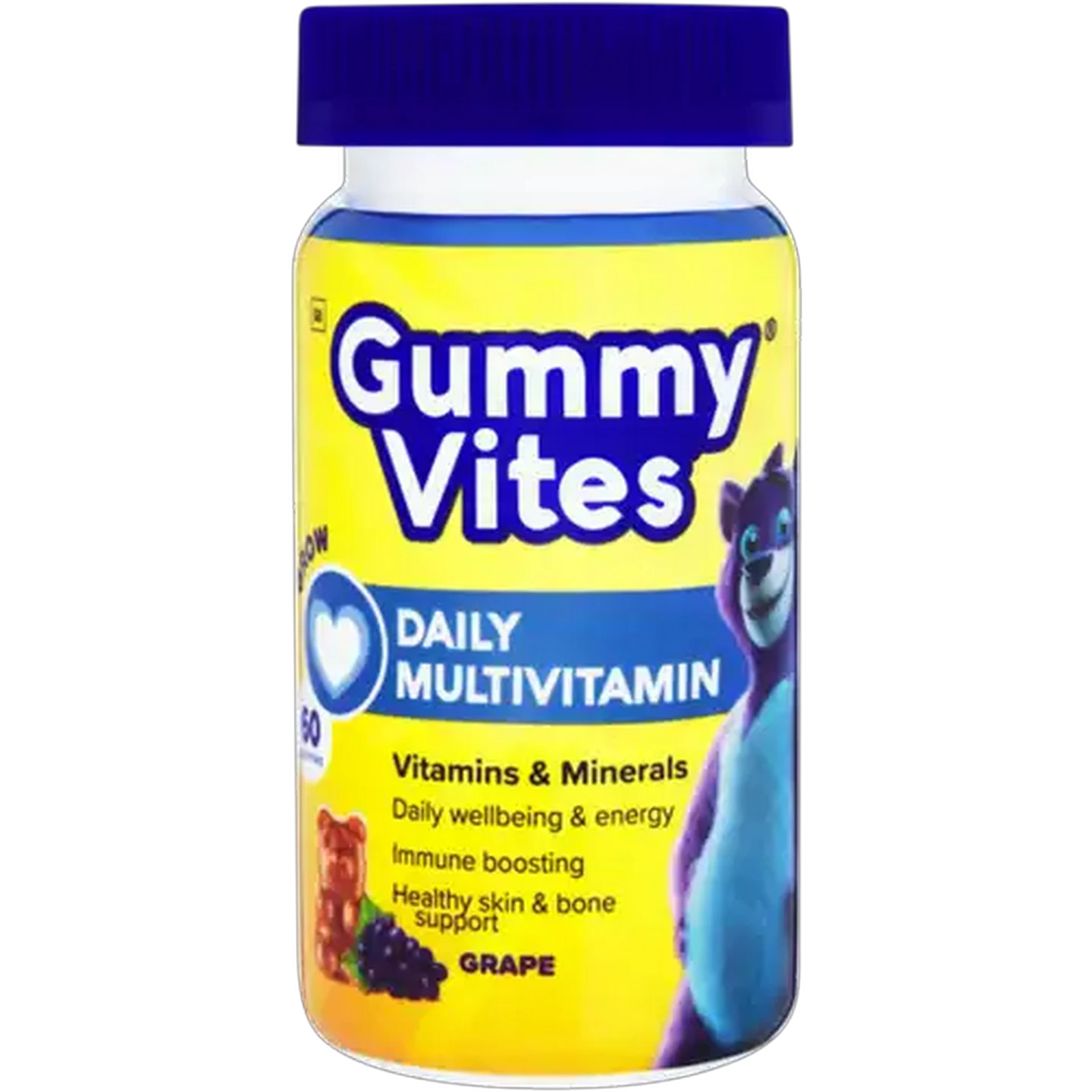 Image of Gummy Vites Grape Daily MultiVitamin Gummies 60 Pack