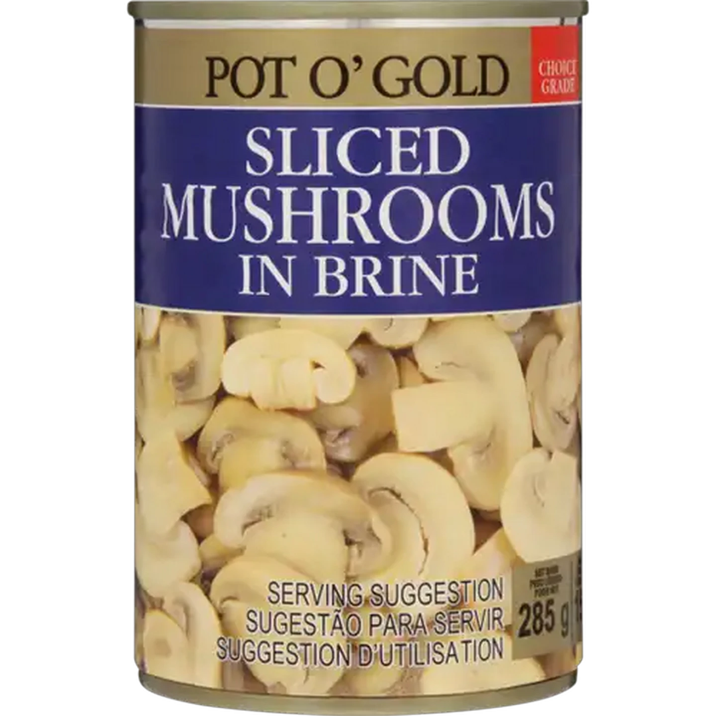 Image of Pot O' Gold Sliced Mushrooms In Brine 285g