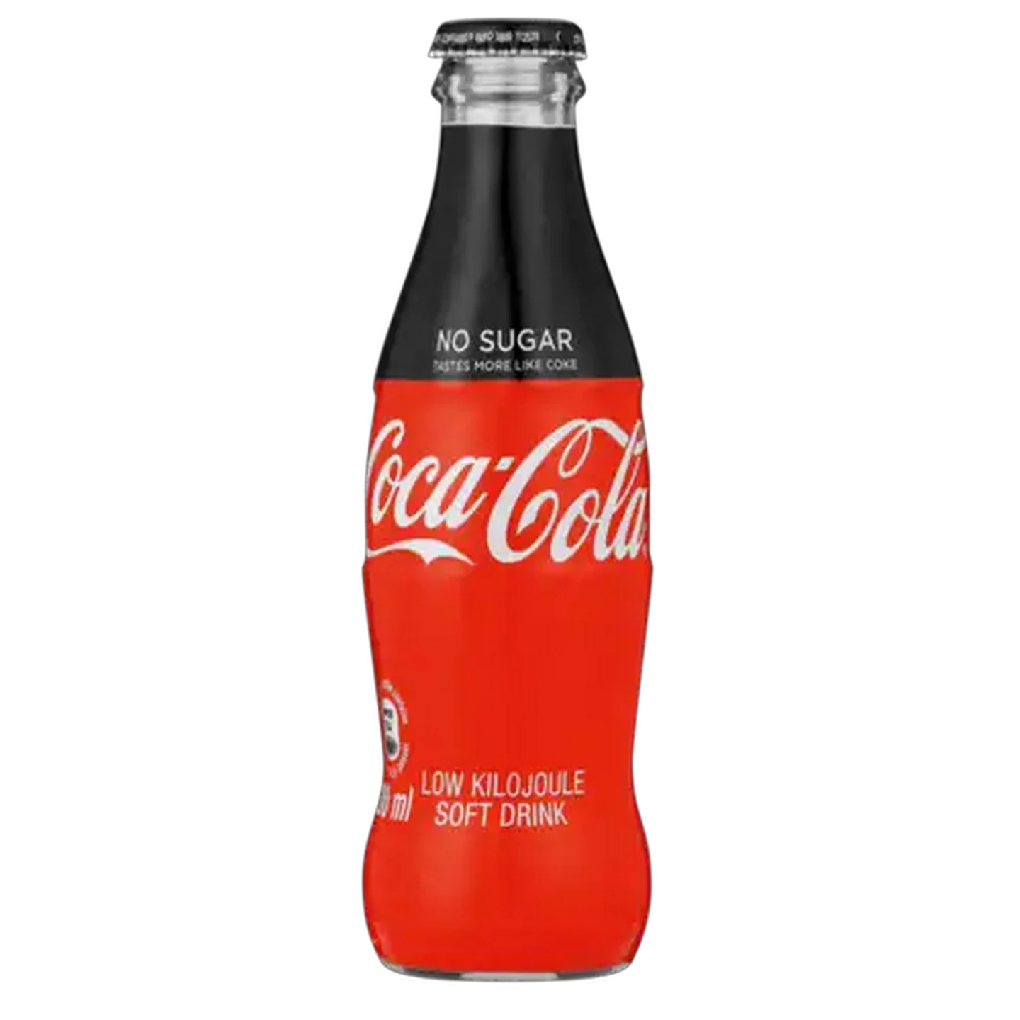 Image of Coca-Cola Zero No Sugar Soft Drink Bottle 200ml