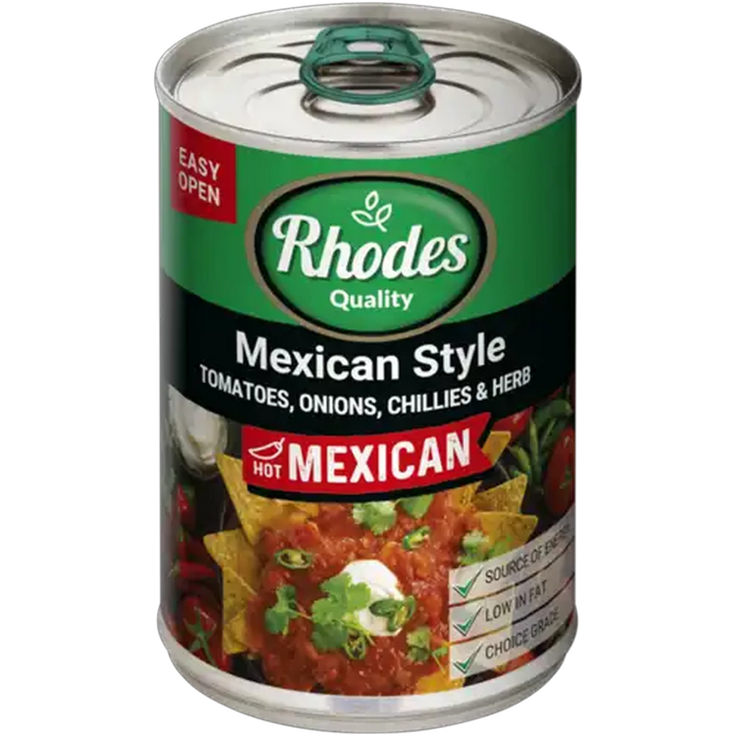 Image of Rhodes Quality Hot Mexican Style Tomatoes 410g
