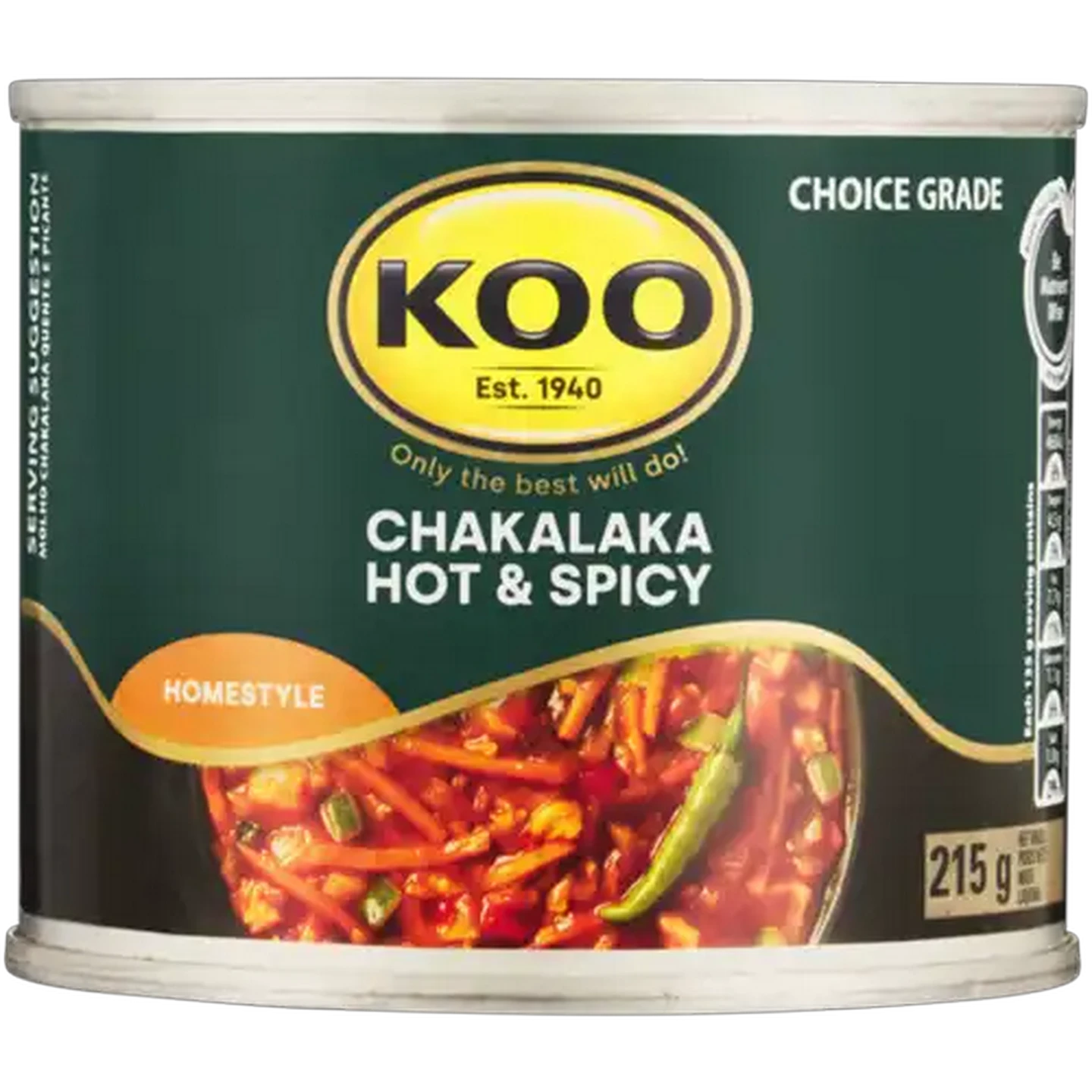 Image of KOO Hot & Spicy Chakalaka 215g