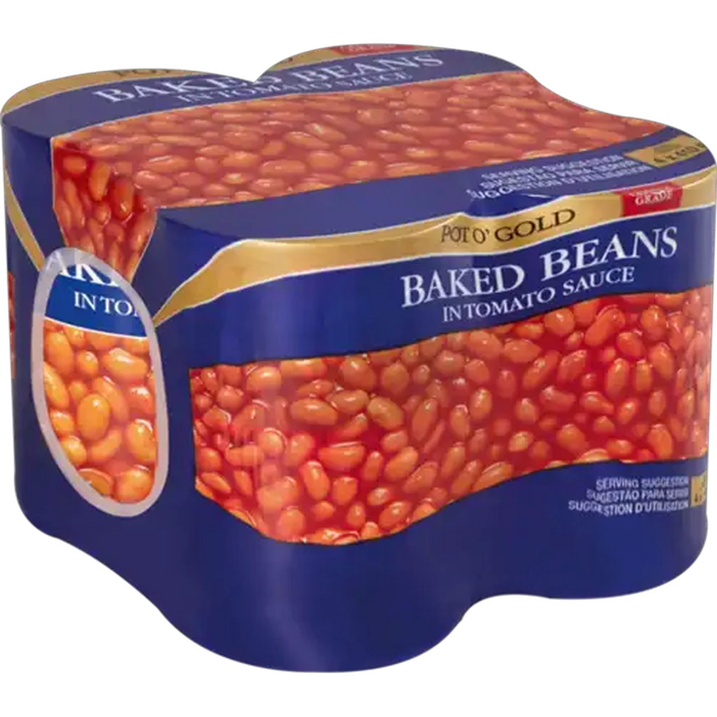 Image of Pot O' Gold Baked Beans In Tomato Sauce Cans 4 x 410g