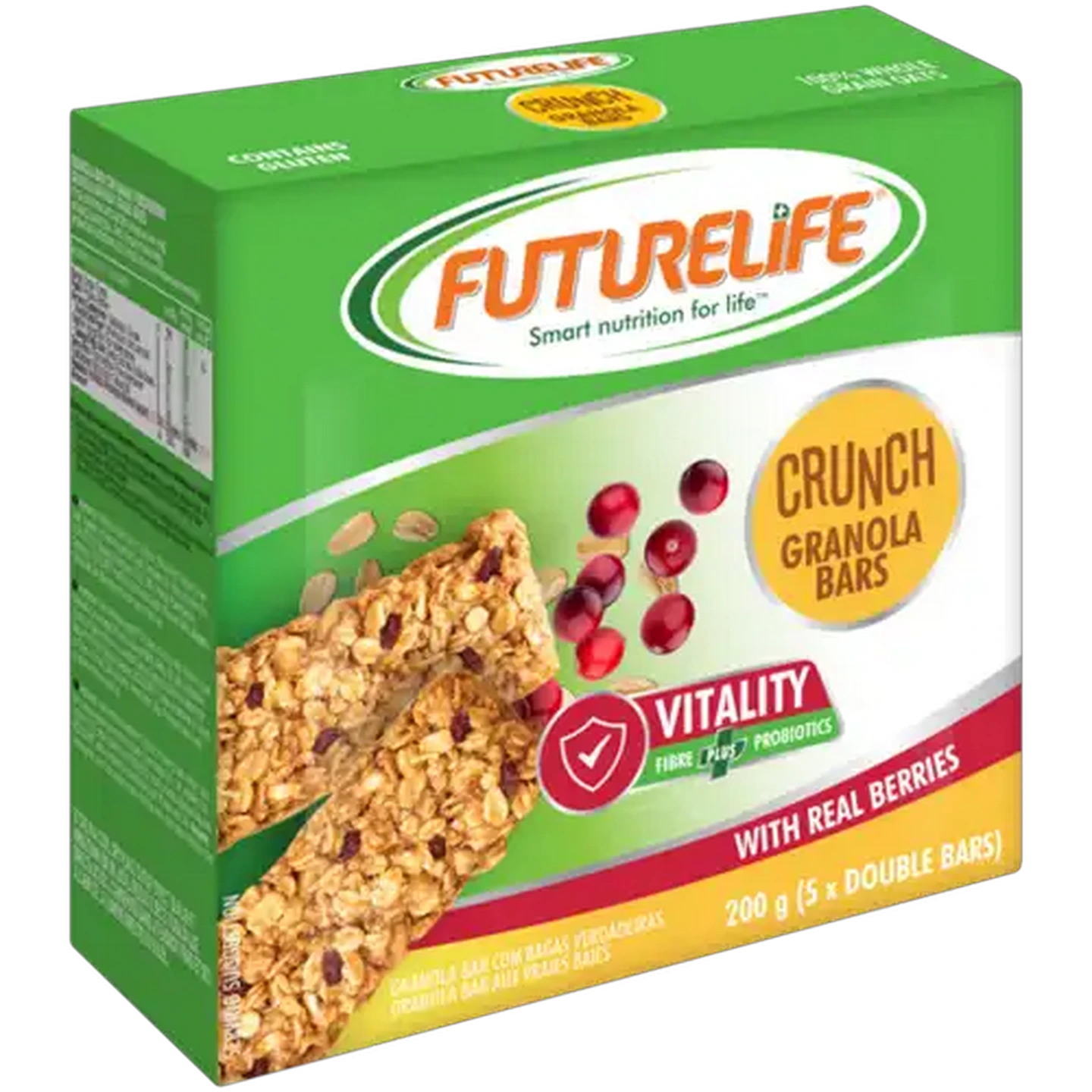 Image of FUTURELIFE Crunch Vitality With Real Berries Granola Bars 5 x 40g