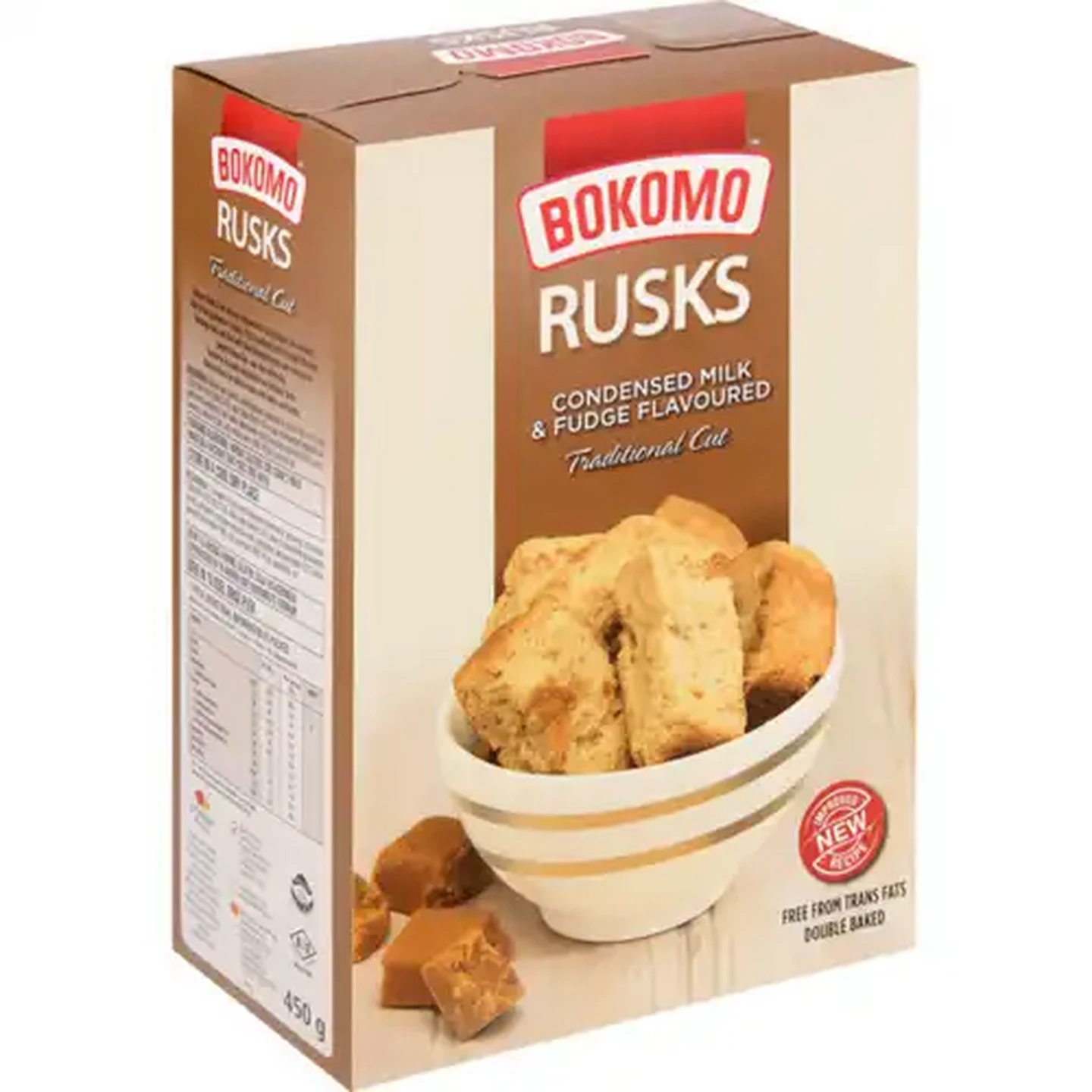 Image of Bokomo Condensed Milk & Fudge Flavoured Rusks 450g