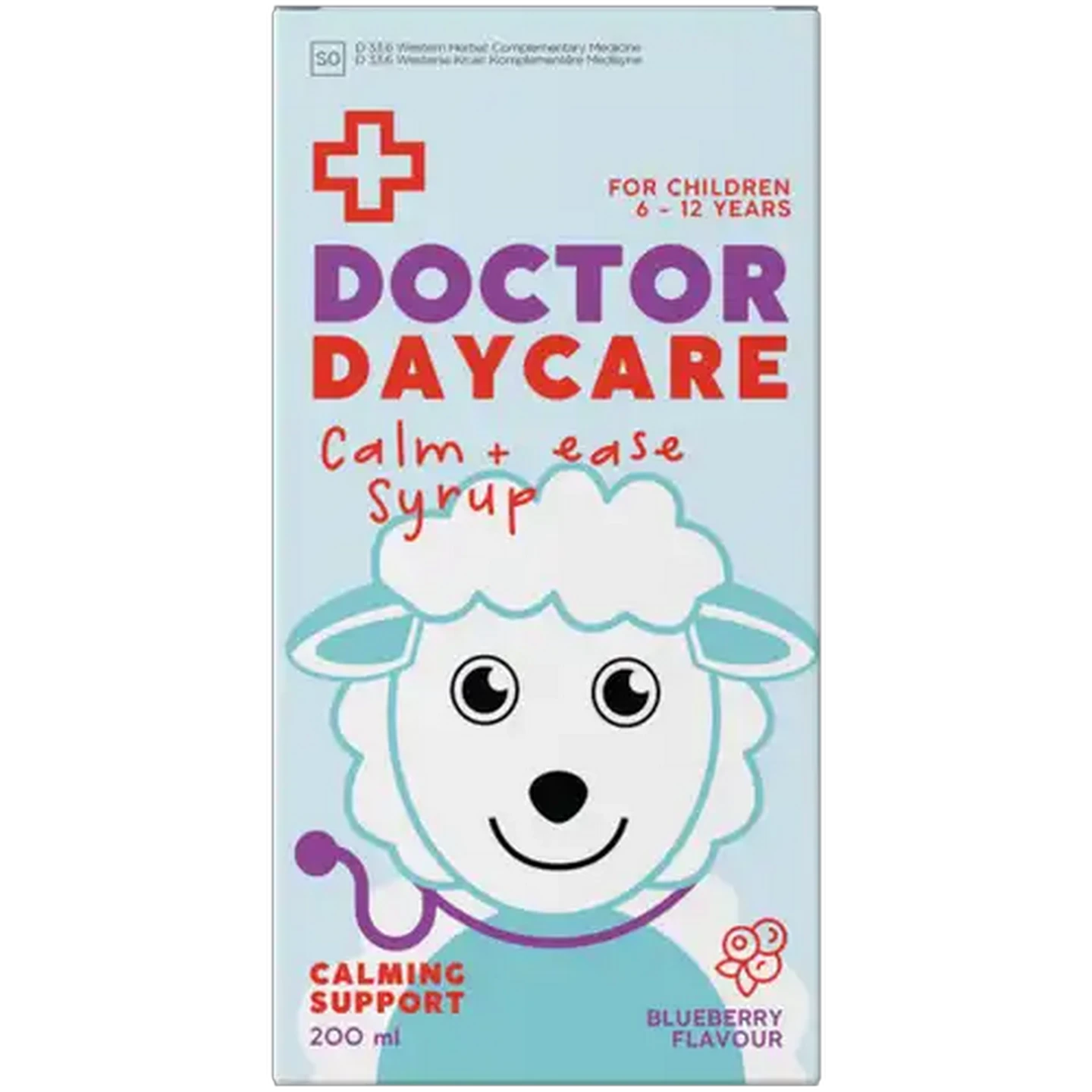 Image of Doctor Daycare Calm & Ease Blueberry Flavoured Calming Support Syrup 200ml