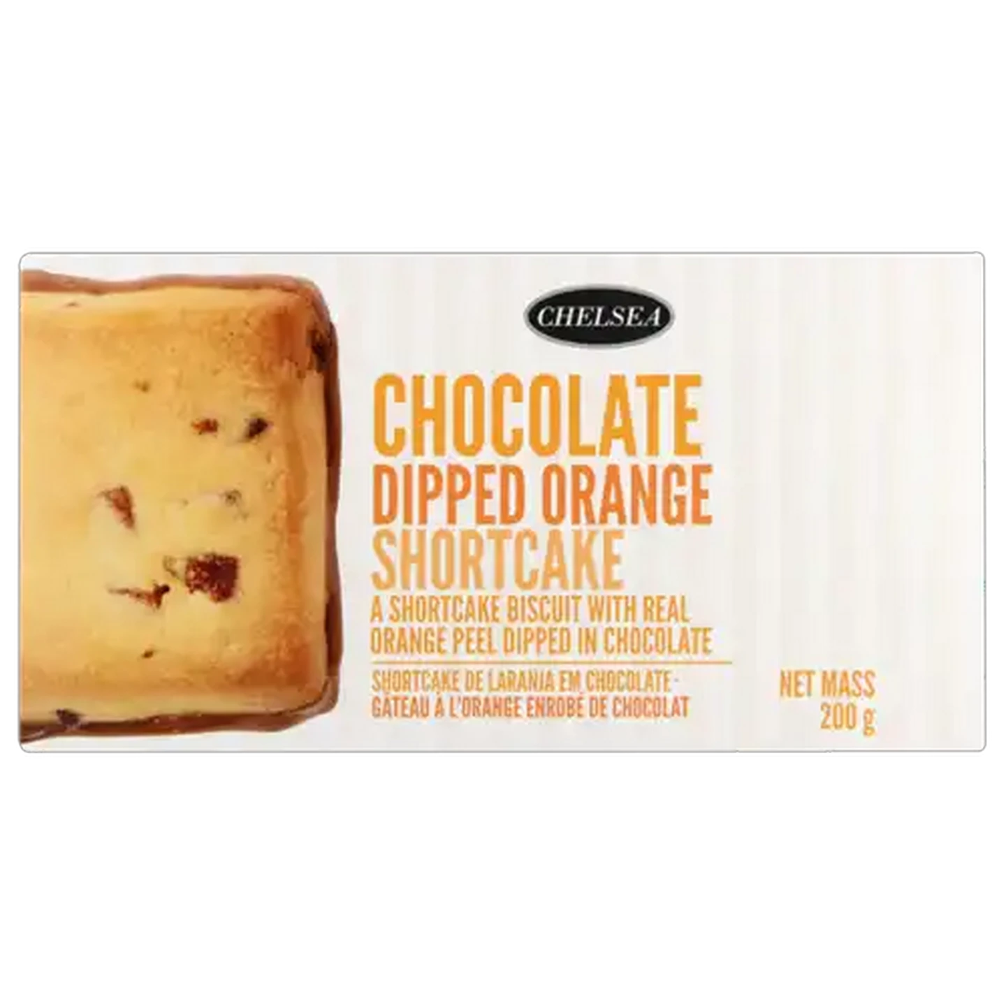 Image of Chelsea Chocolate Dipped Orange Shortcake Biscuits 200g