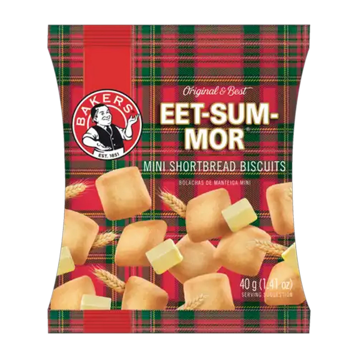 Image of Bakers Eet-Sum-Mor Mini Shortbread Biscuits 40g