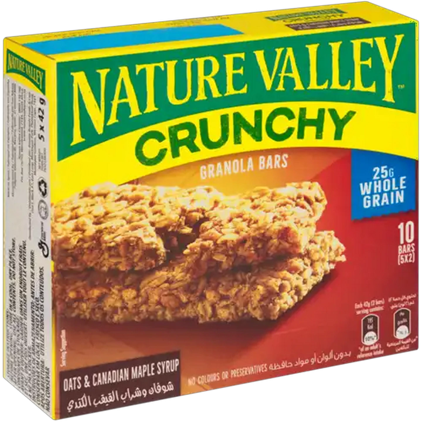 Image of Nature Valley Crunchy Oats & Canadian Maple Syrup Granola Bars 10 Pack