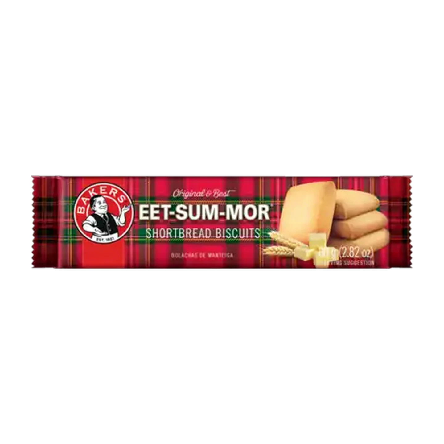 Image of Bakers Eet-Sum-Mor Shortbread Biscuits 80g