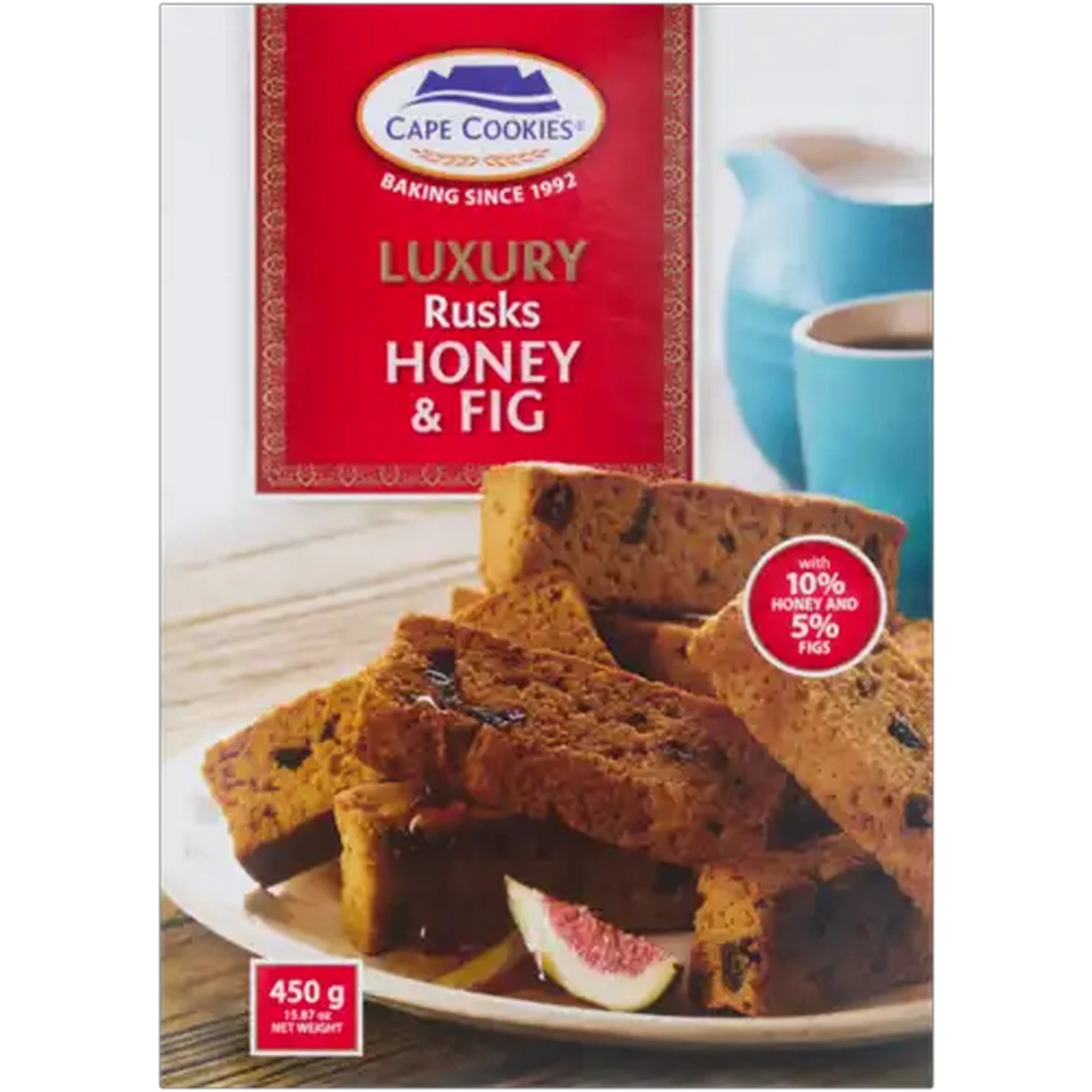 Image of Cape Cookies Luxury Honey & Fig Rusks 450g