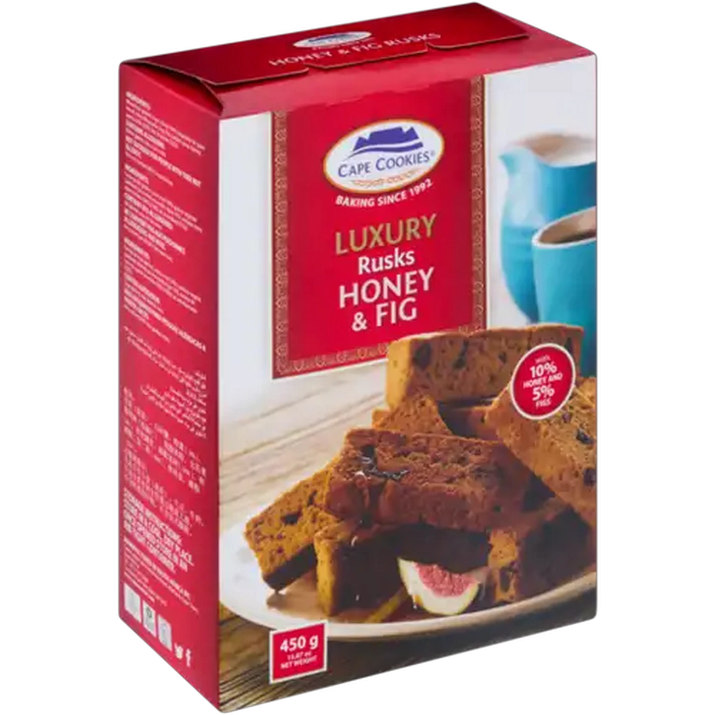 Image of Cape Cookies Luxury Honey & Fig Rusks 450g