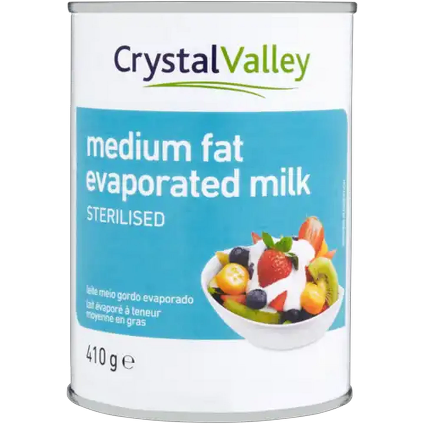 Image of Crystal Valley Medium Fat Evaporated Milk 410g