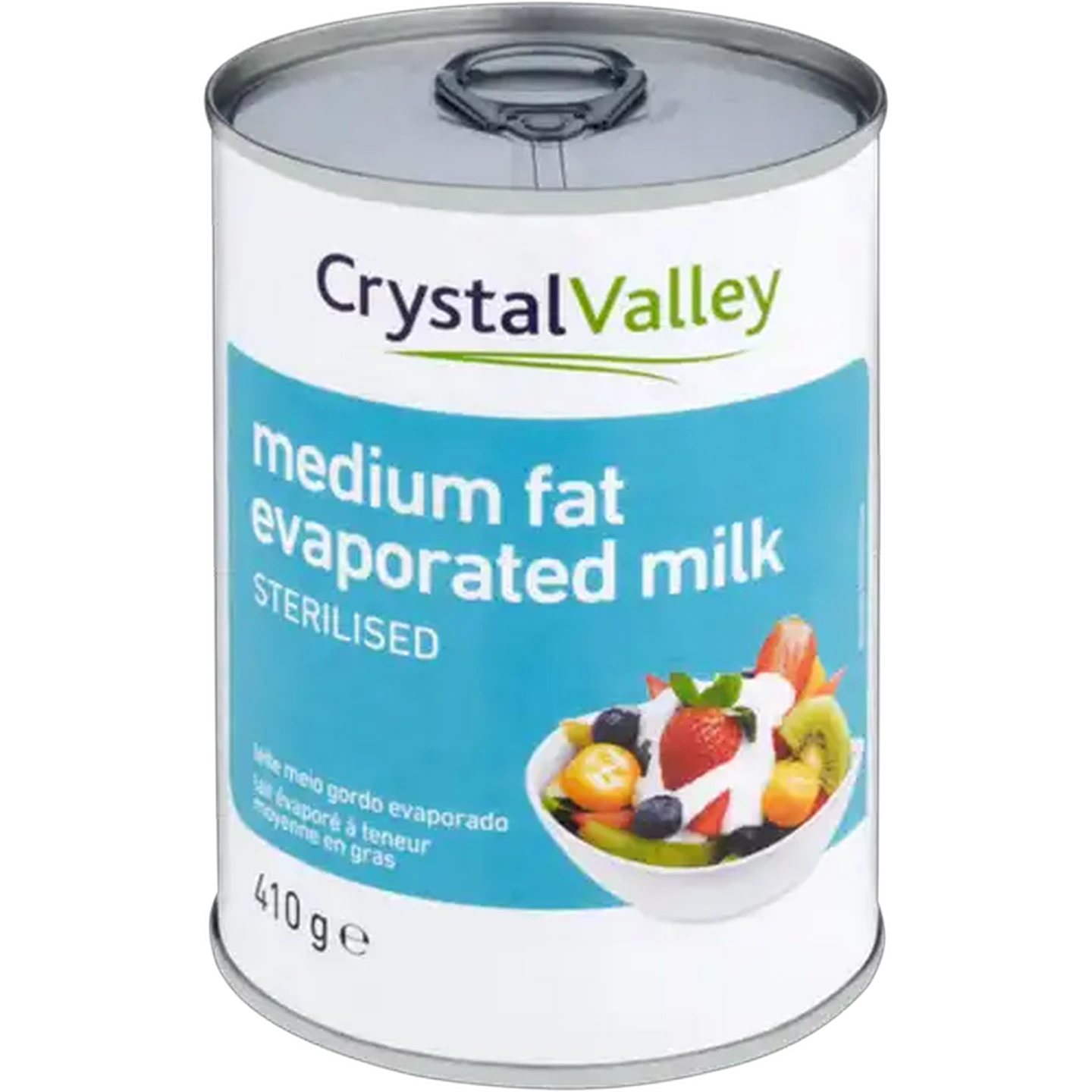 Image of Crystal Valley Medium Fat Evaporated Milk 410g