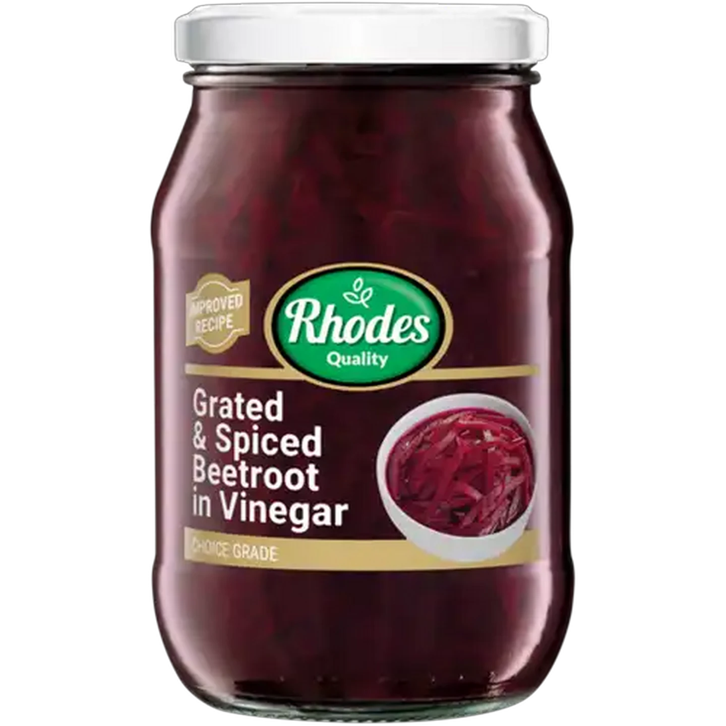 Image of Rhodes Quality Grated Beetroot 385g