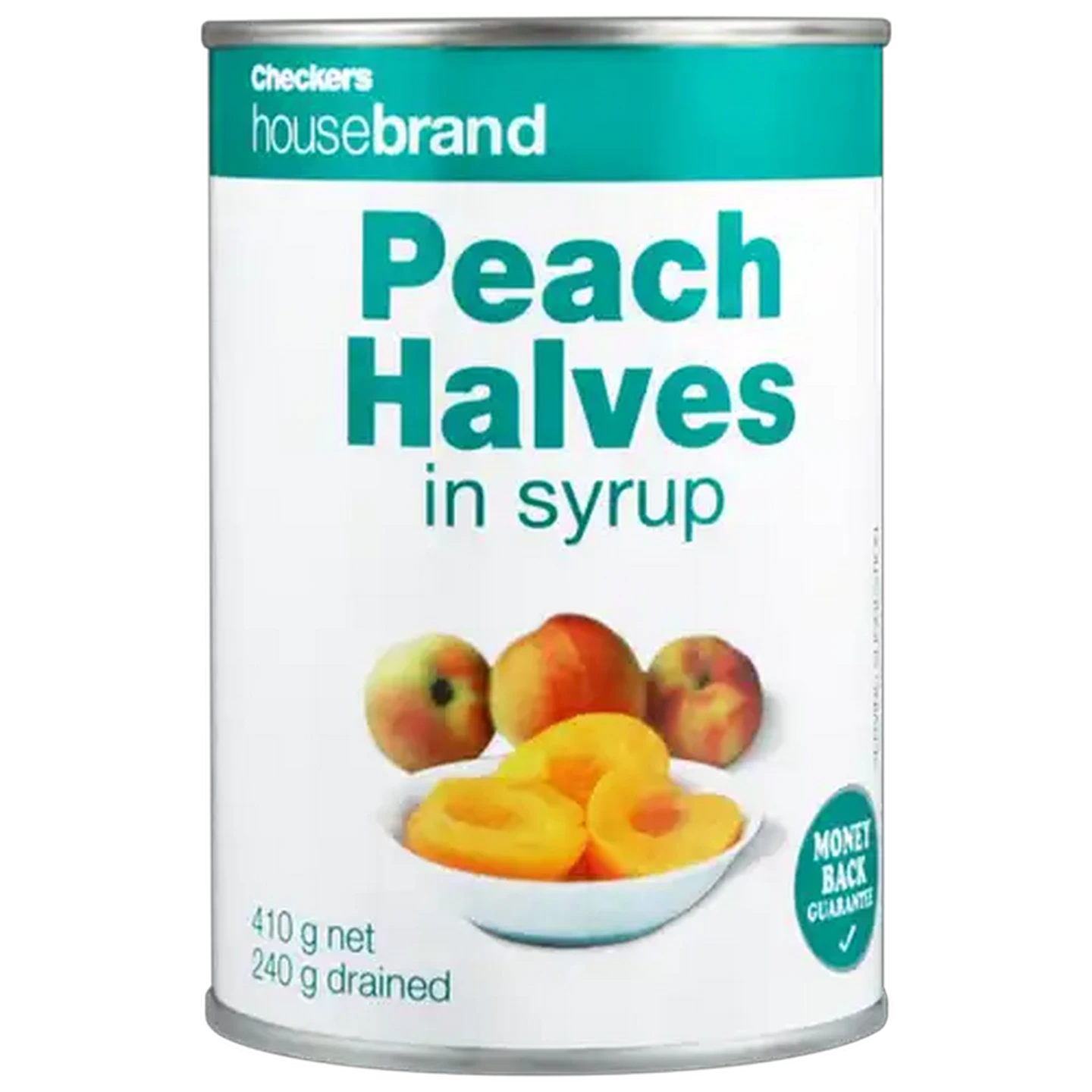 Image of Checkers Housebrand Peach Halves in Syrup 410g