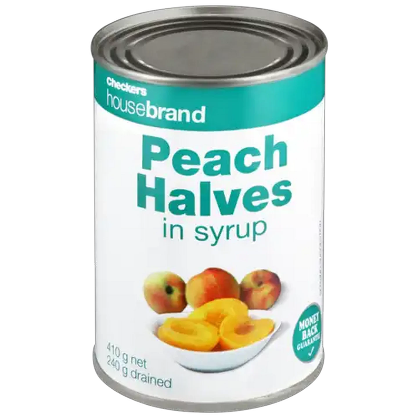 Image of Checkers Housebrand Peach Halves in Syrup 410g
