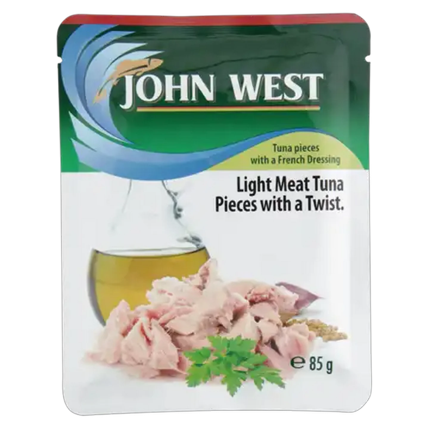 Image of John West Light Meat Tuna Pieces In French Dressing Pouch 85g