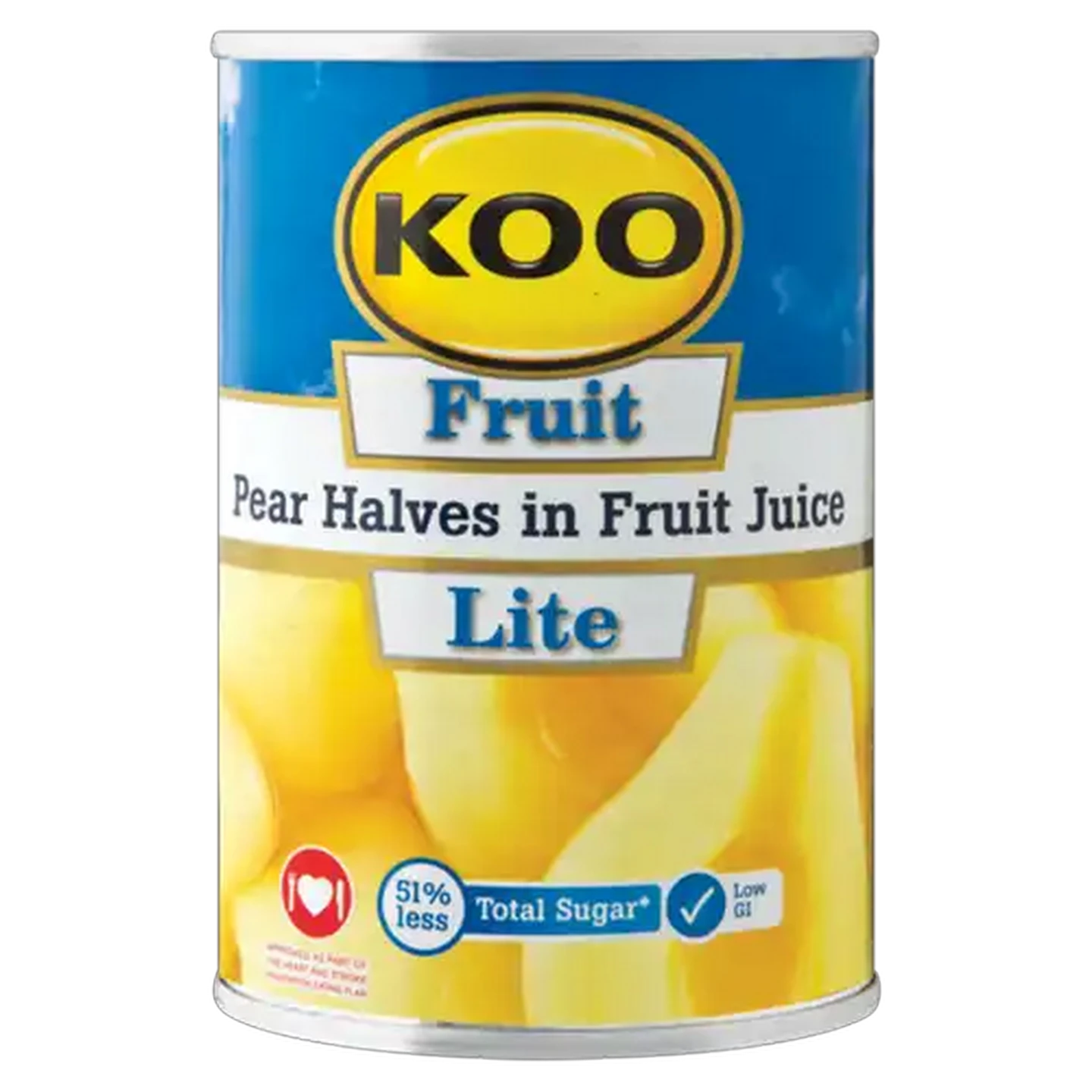 Image of KOO Lite Pear Halves In Fruit Juice Can 410g