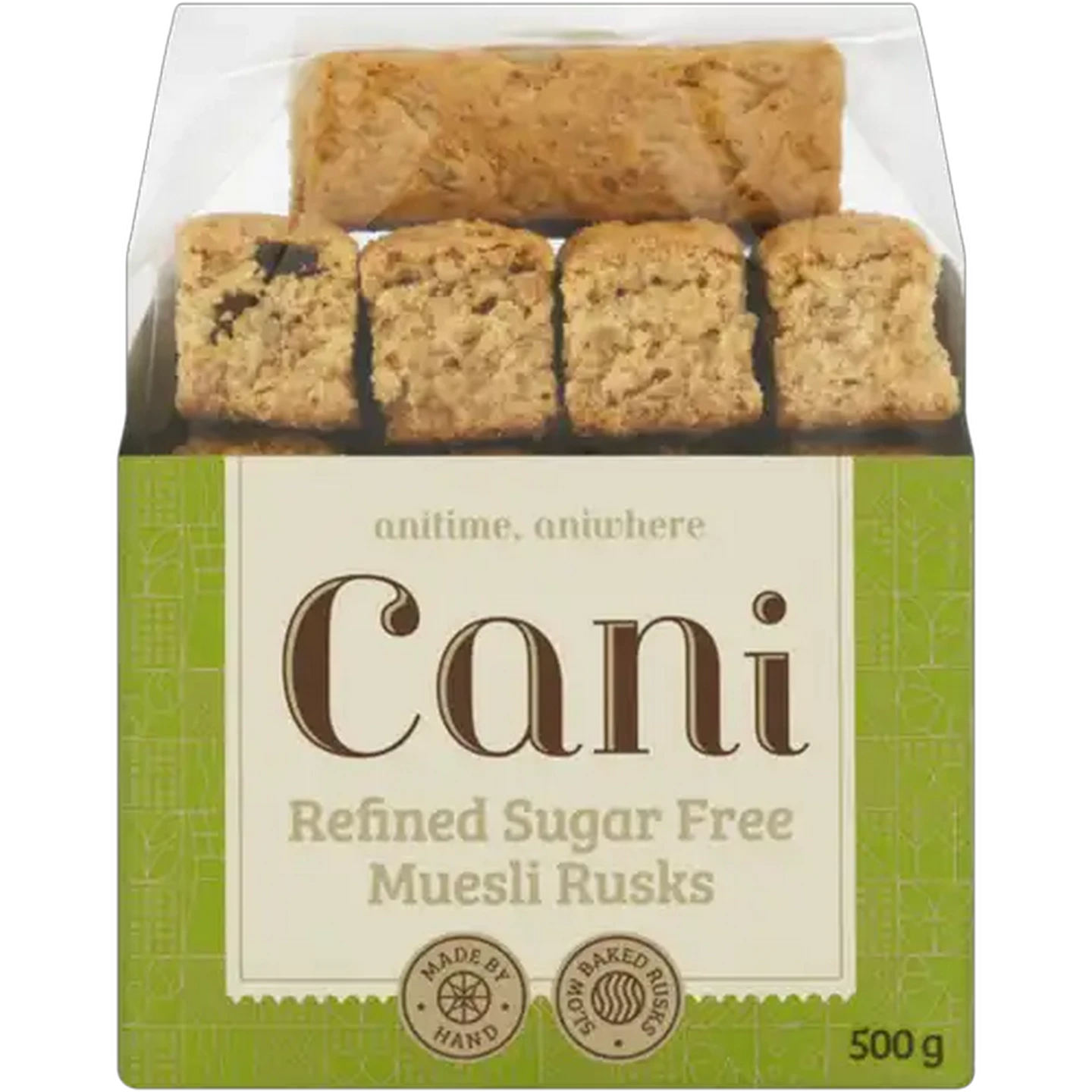 Image of Cani Refined Sugar Free Muesli Rusks 500g