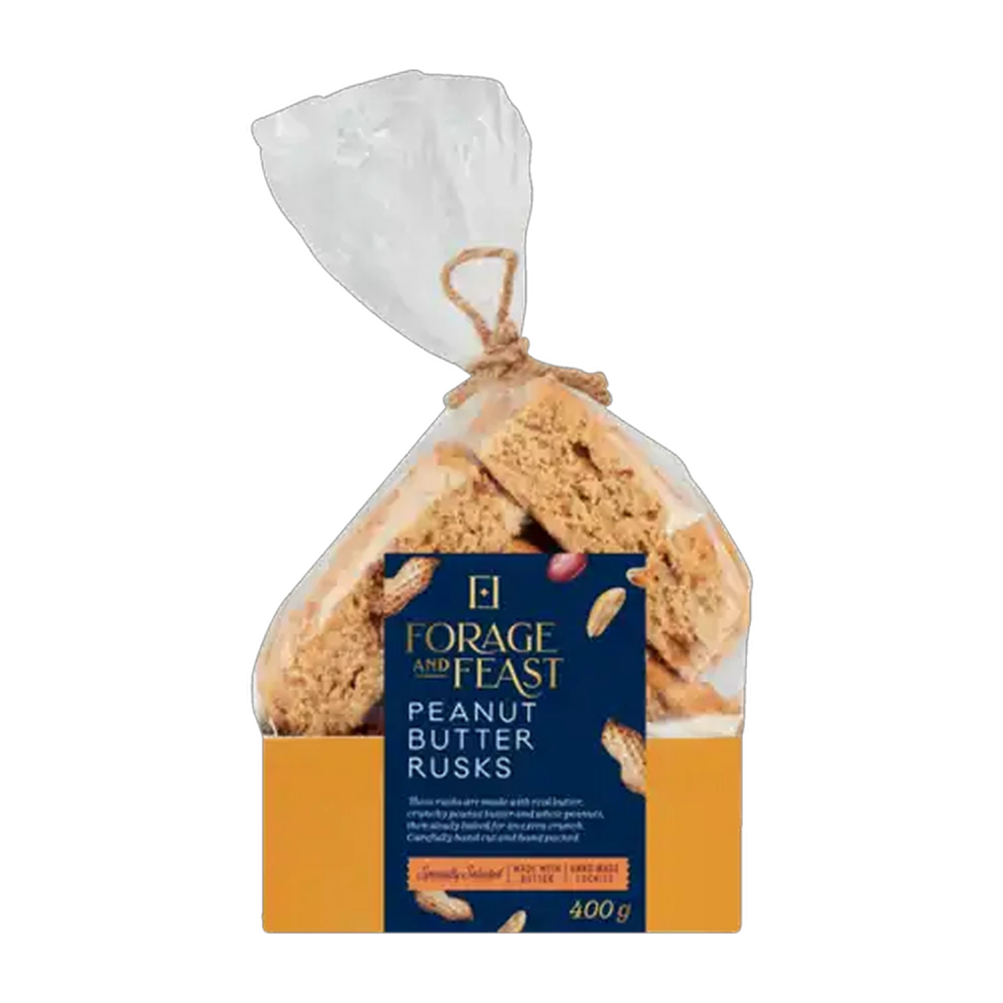Image of Forage And Feast Peanut Butter Flavoured Rusks 400g