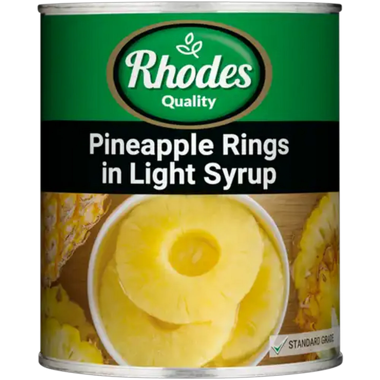 Image of Rhodes Quality Pineapple Rings in Light Syrup 825g