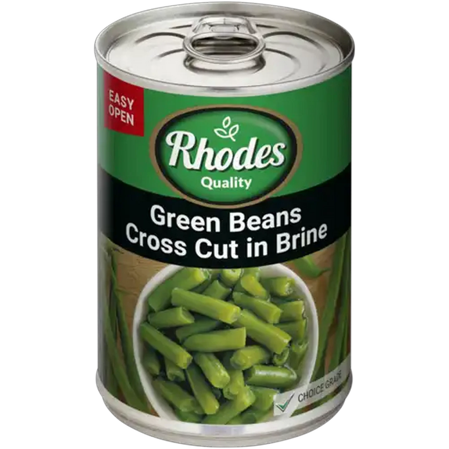 Image of Rhodes Quality Cross Cut Green Beans in Brine 100g