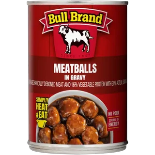 Bull Brand Meatballs In Rich Gravy Can 400g