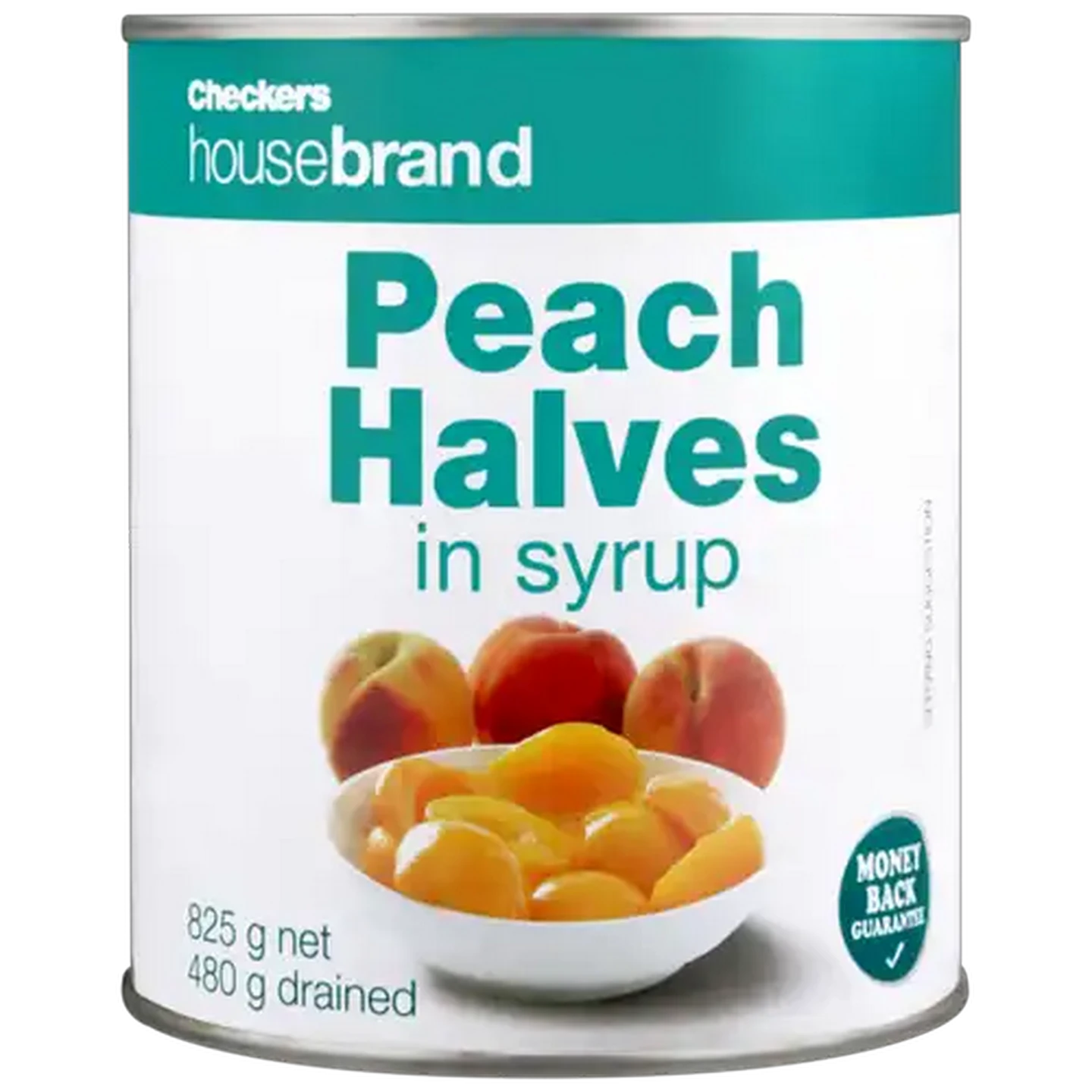 Image of Checkers Housebrand Peach Halves In Syrup 825g