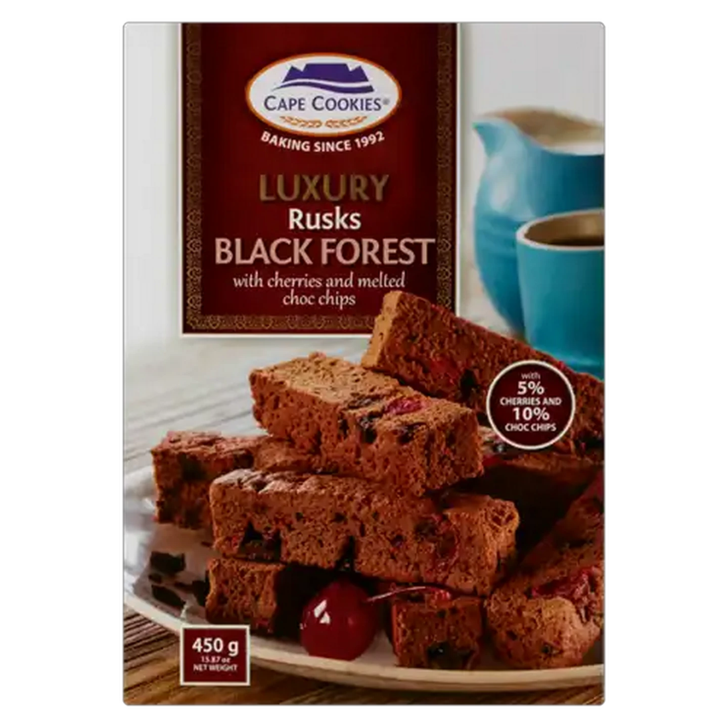 Image of Cape Cookies Black Forest Flavoured Rusk 450g
