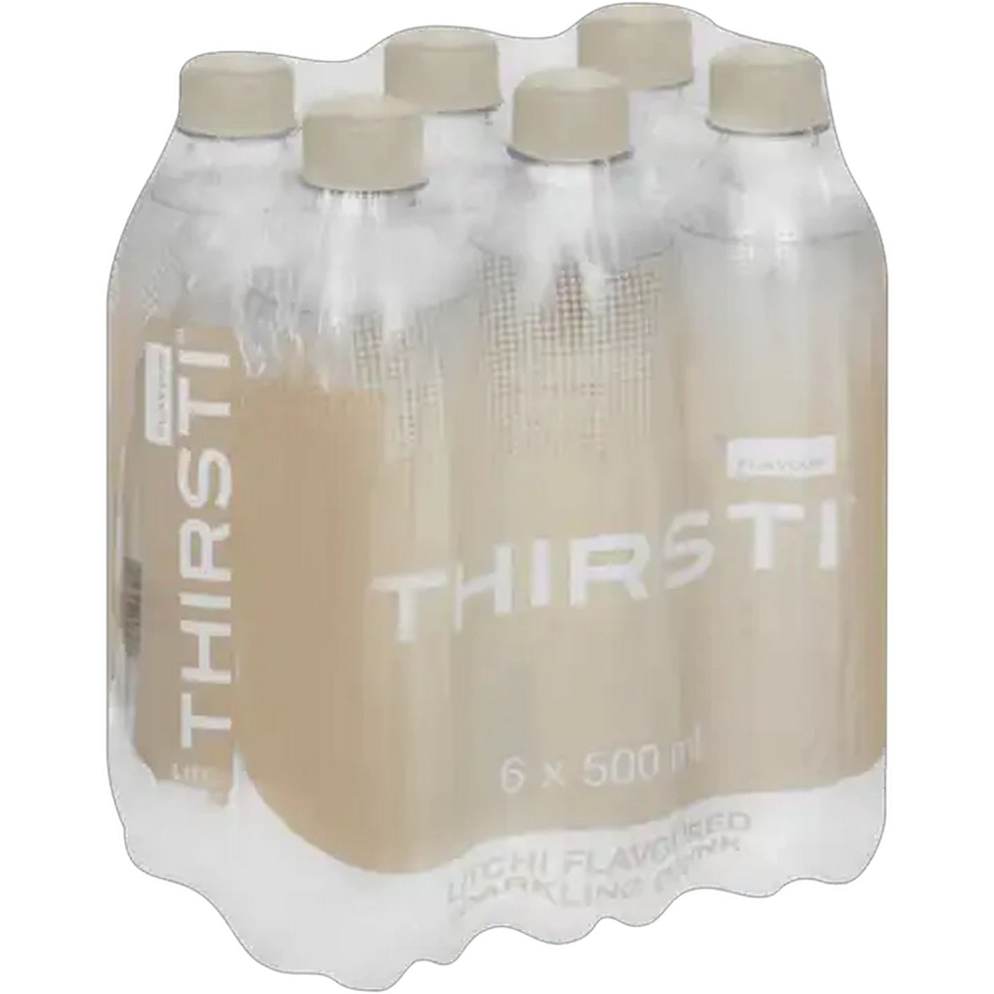 Image of Thirsti Litchi Flavoured Sparkling Drinks 6 x 500ml