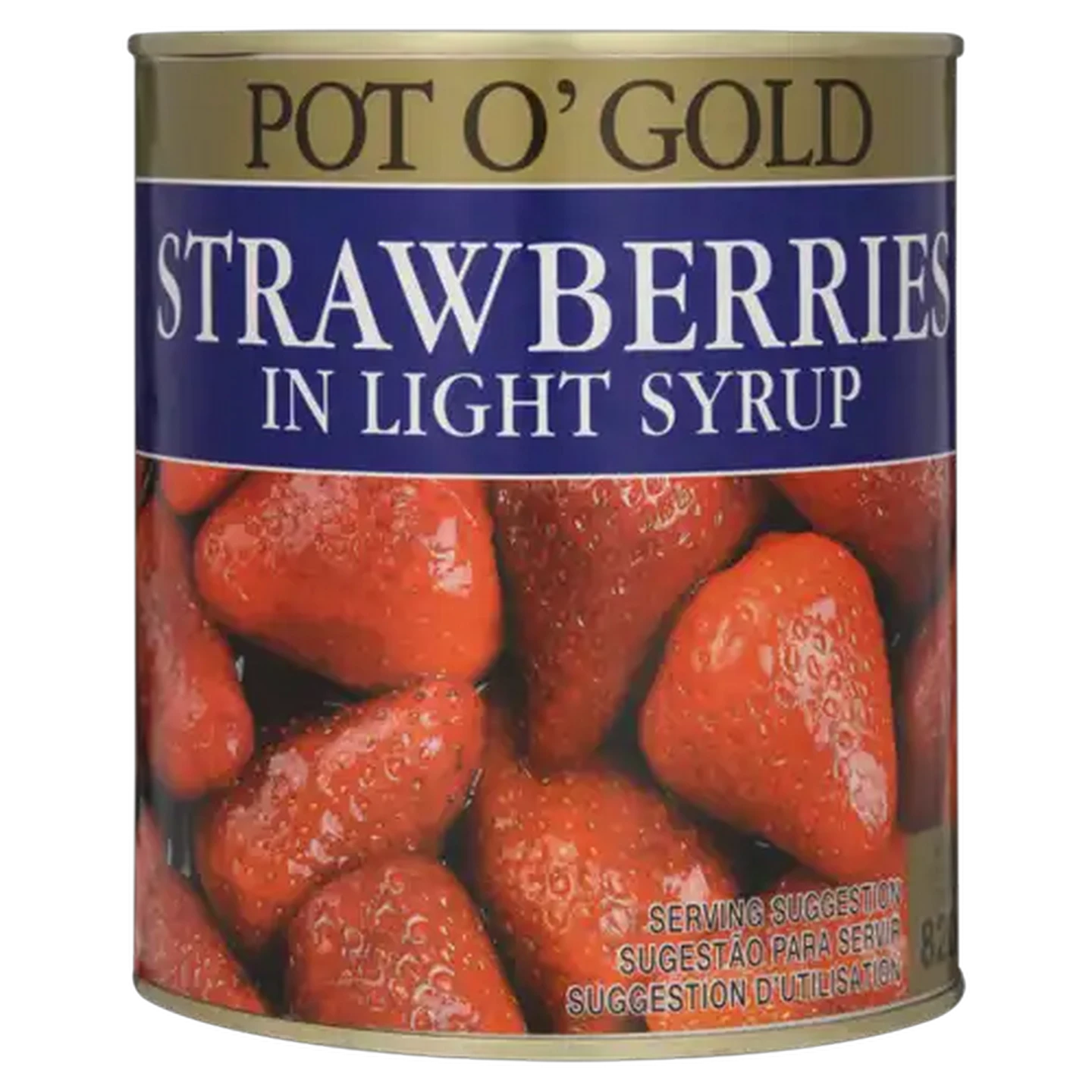 Image of Pot O' Gold Strawberries In Light Syrup 820g